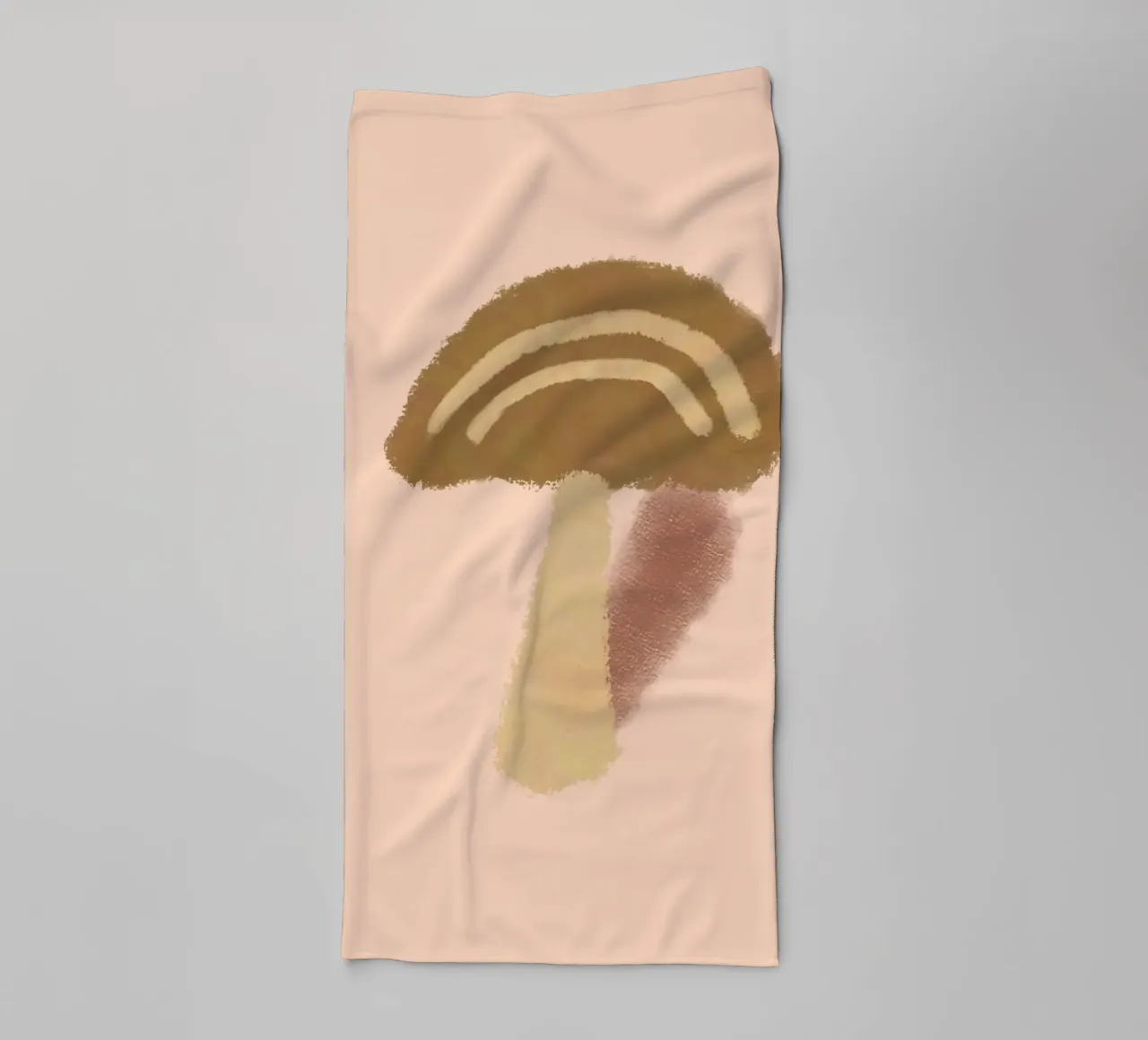 mushroom shape and shadow asciugamano da bagno da Creaton