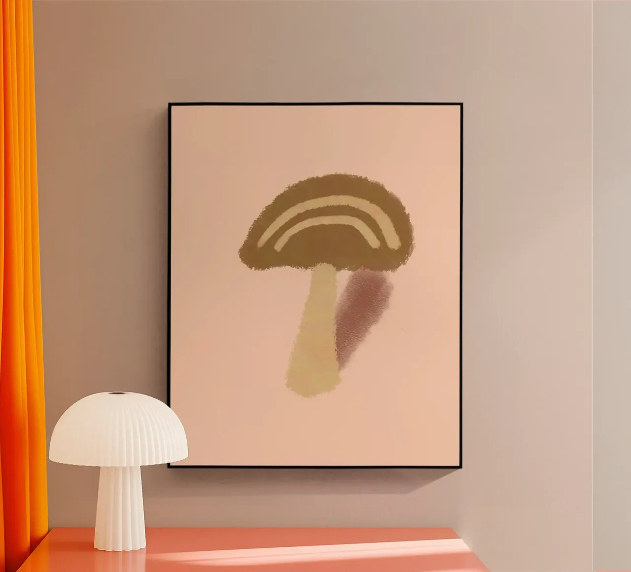 mushroom shape and shadow plexiglass da Creaton