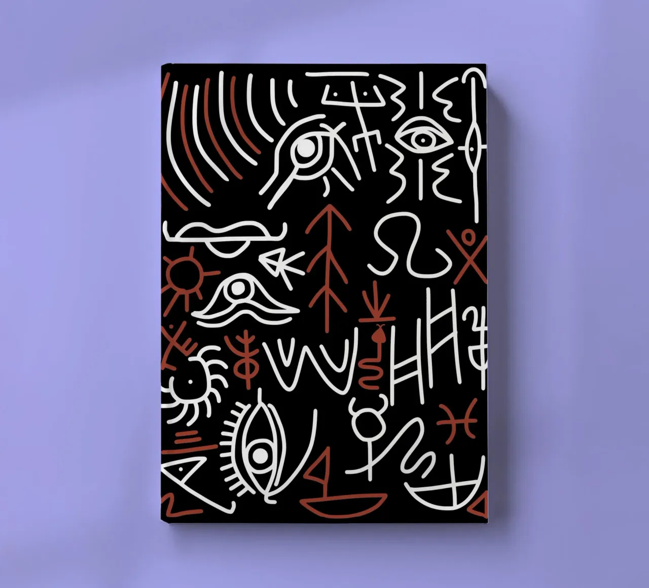 Maximalist line art 18 notebook by Little Dean