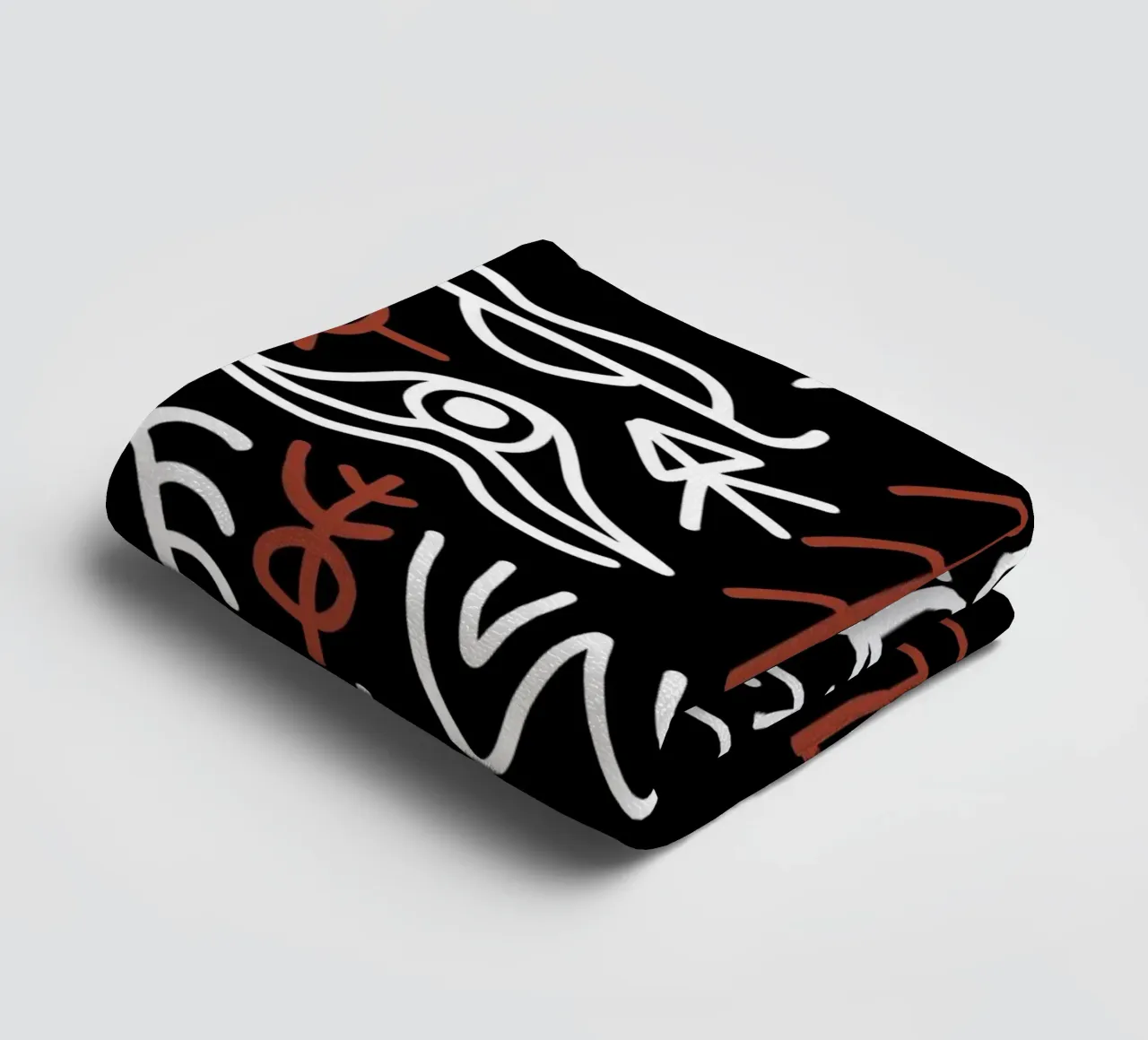 Maximalist line art 18 towel by Little Dean