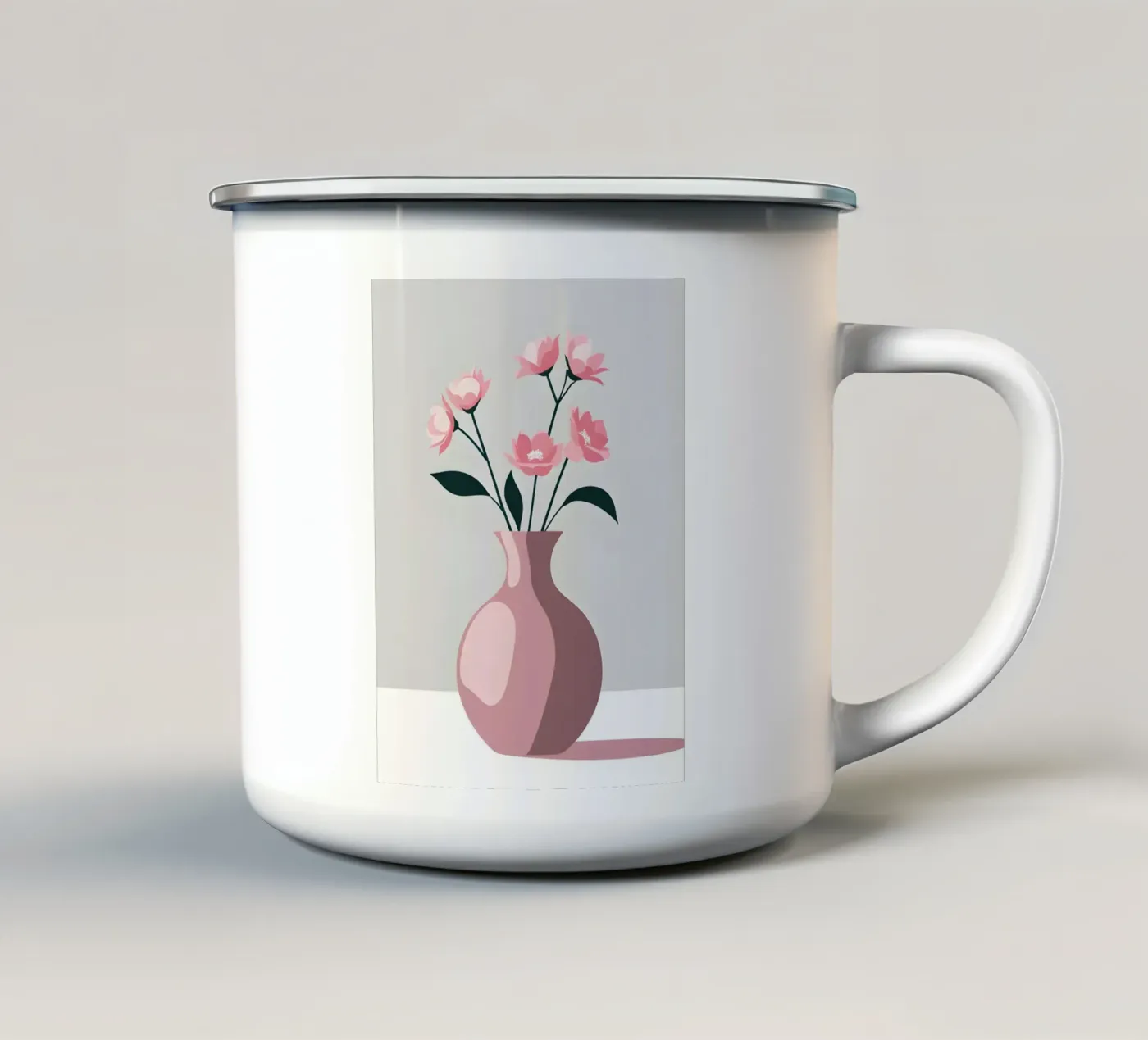 vase vector enamel mug by LIFESTYLE OBJECTS