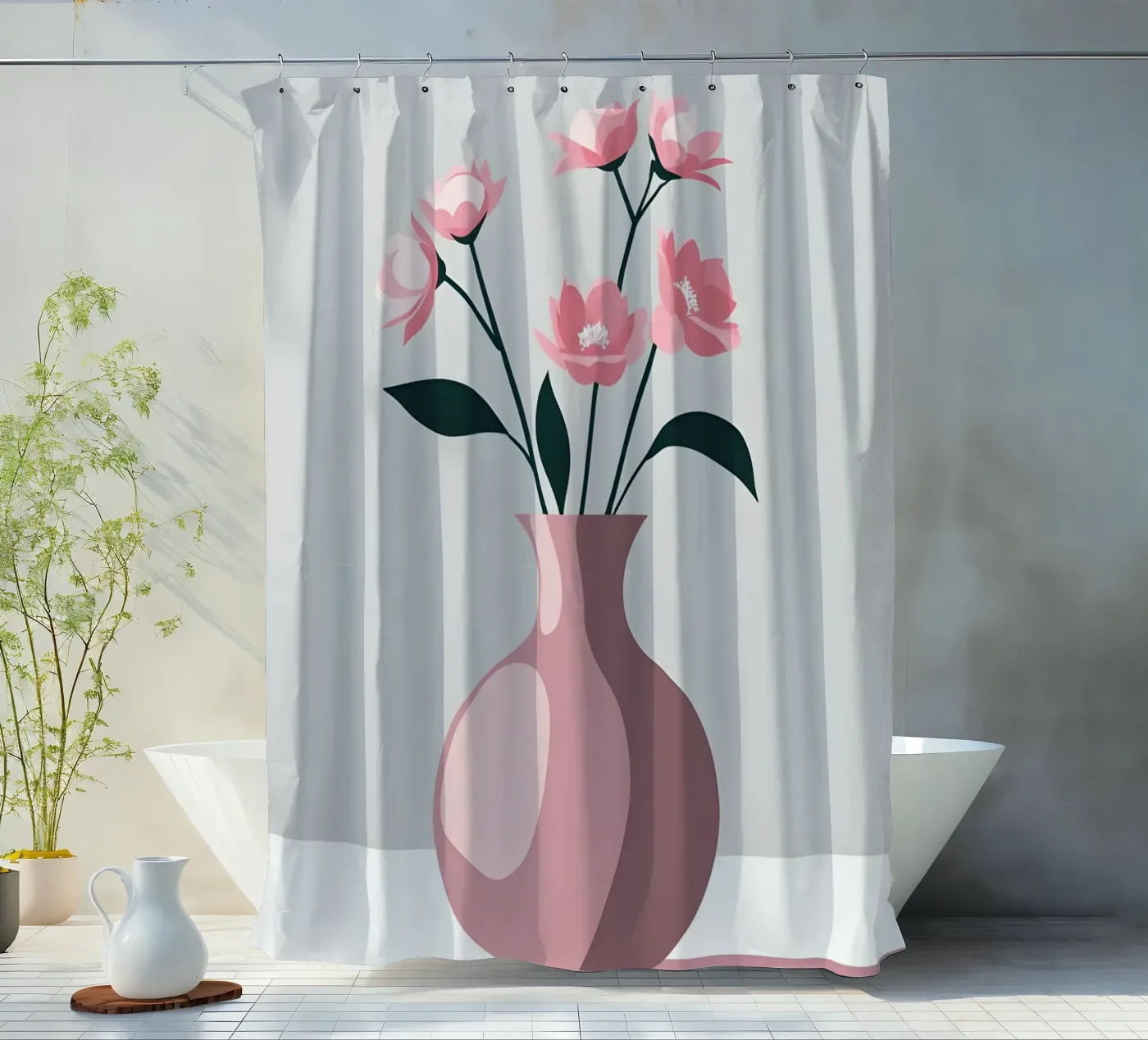 vaas vector douchegordijn van LIFESTYLE OBJECTS