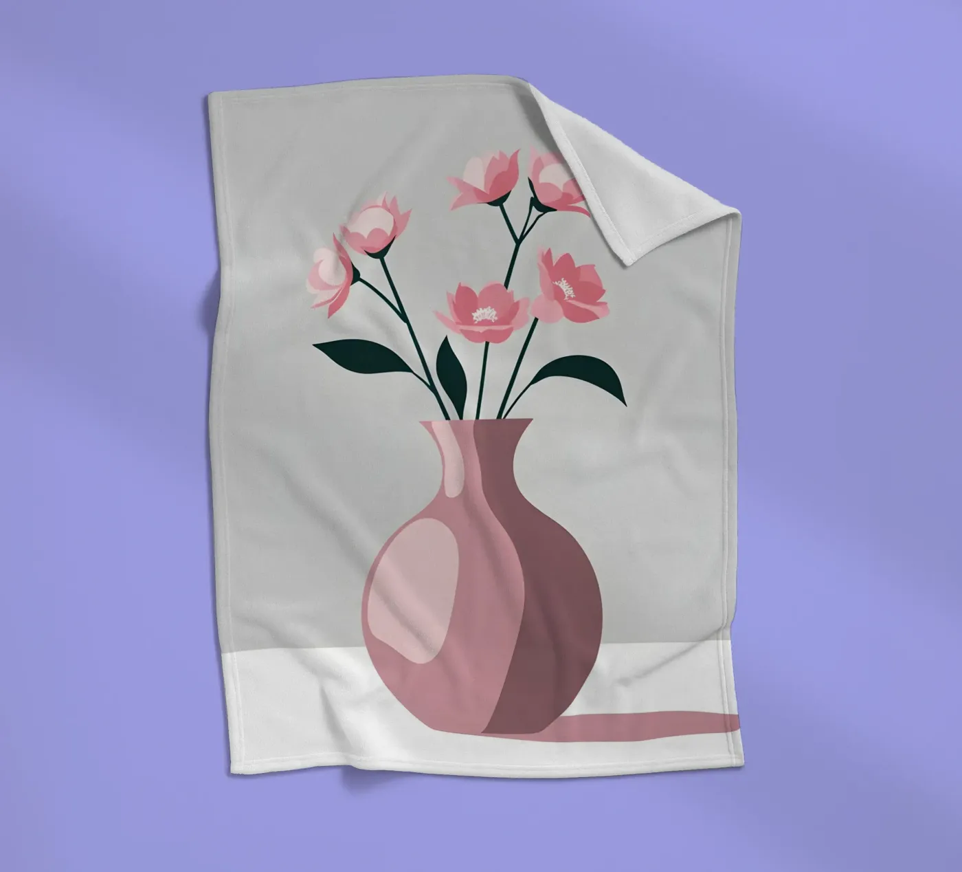 vase vector Fleecedecke von LIFESTYLE OBJECTS