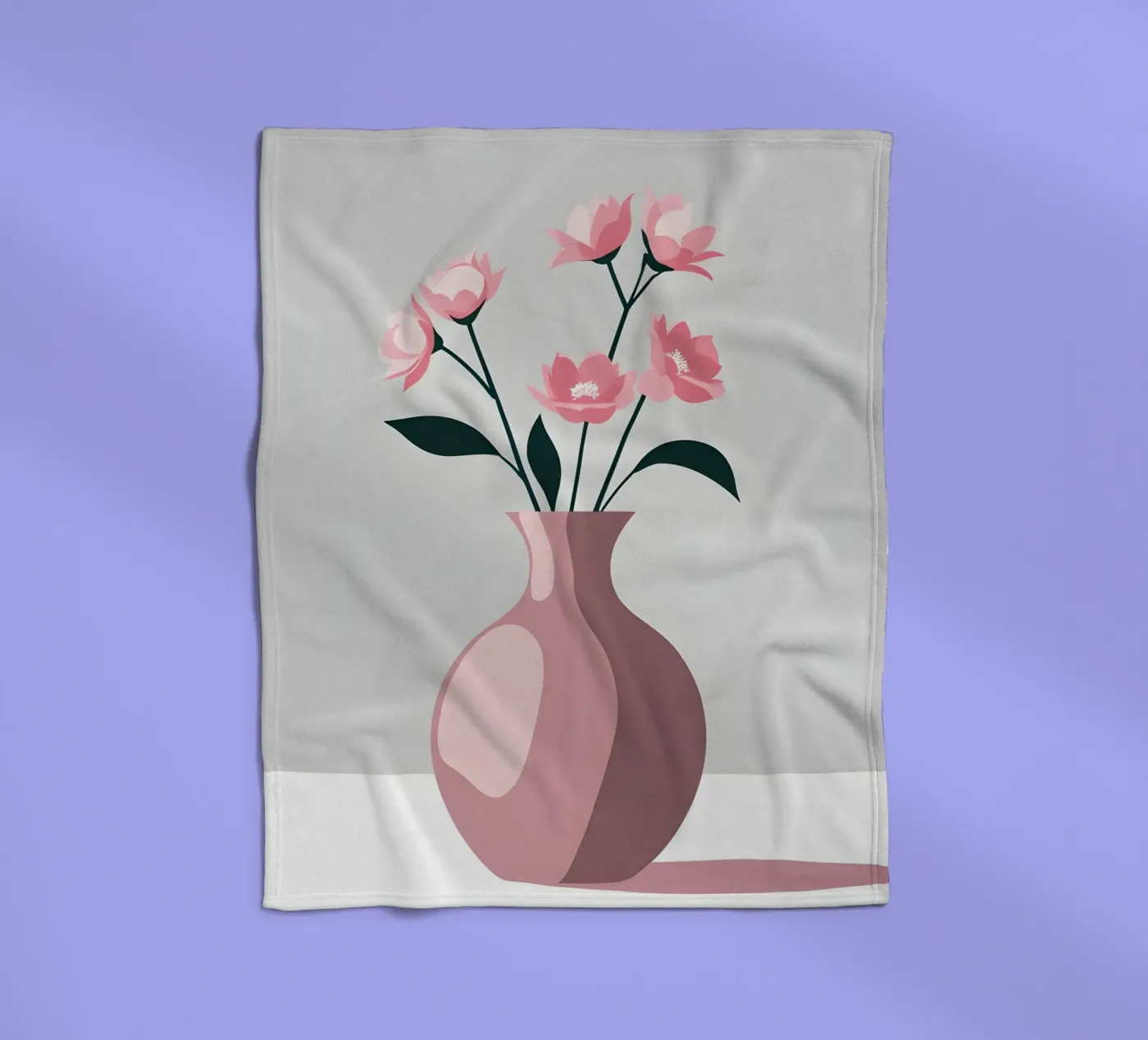 vase vector Fleecedecke von LIFESTYLE OBJECTS