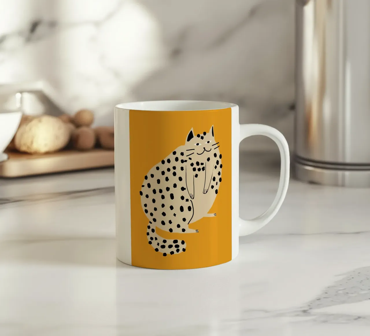 Gatto pigro tazza in ceramica da Little Dean
