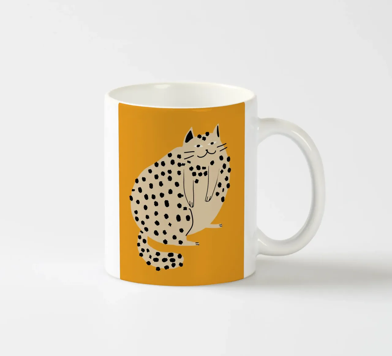 Gatto pigro tazza in ceramica da Little Dean