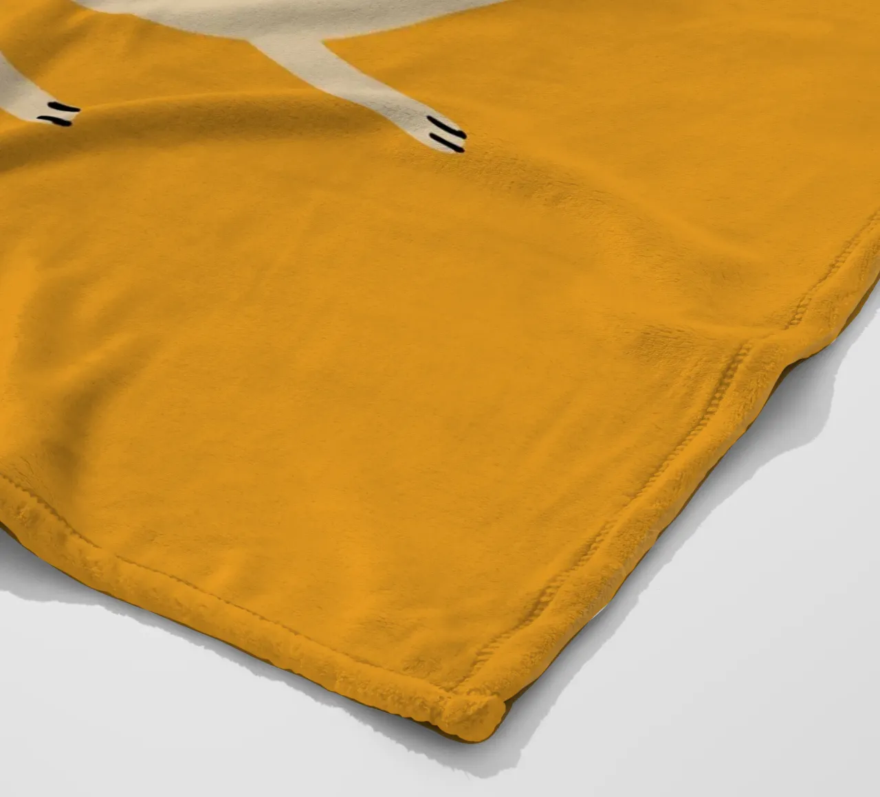 Lazy cat fleece blanket by Little Dean