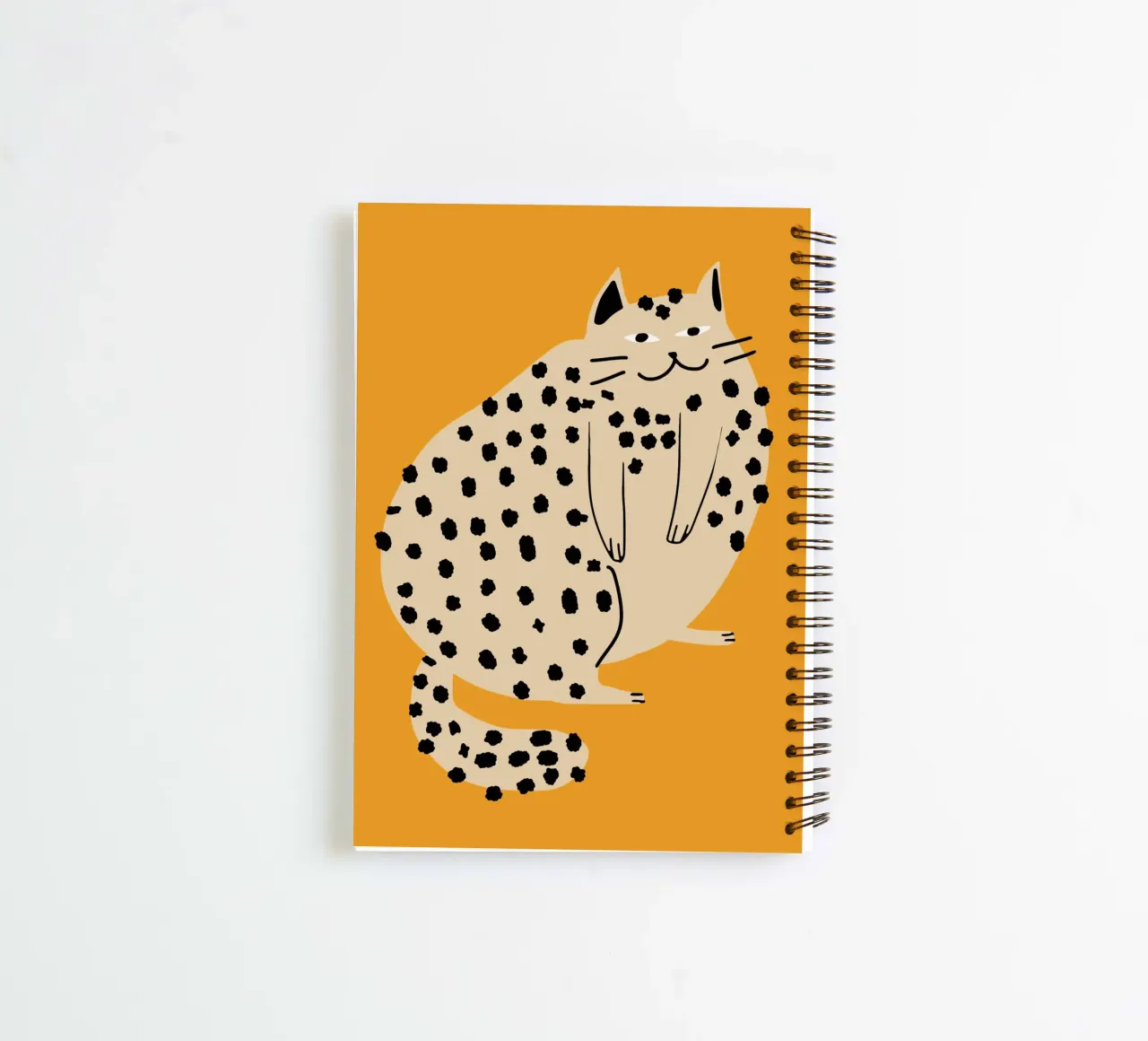 Lazy cat spiral notebook by Little Dean
