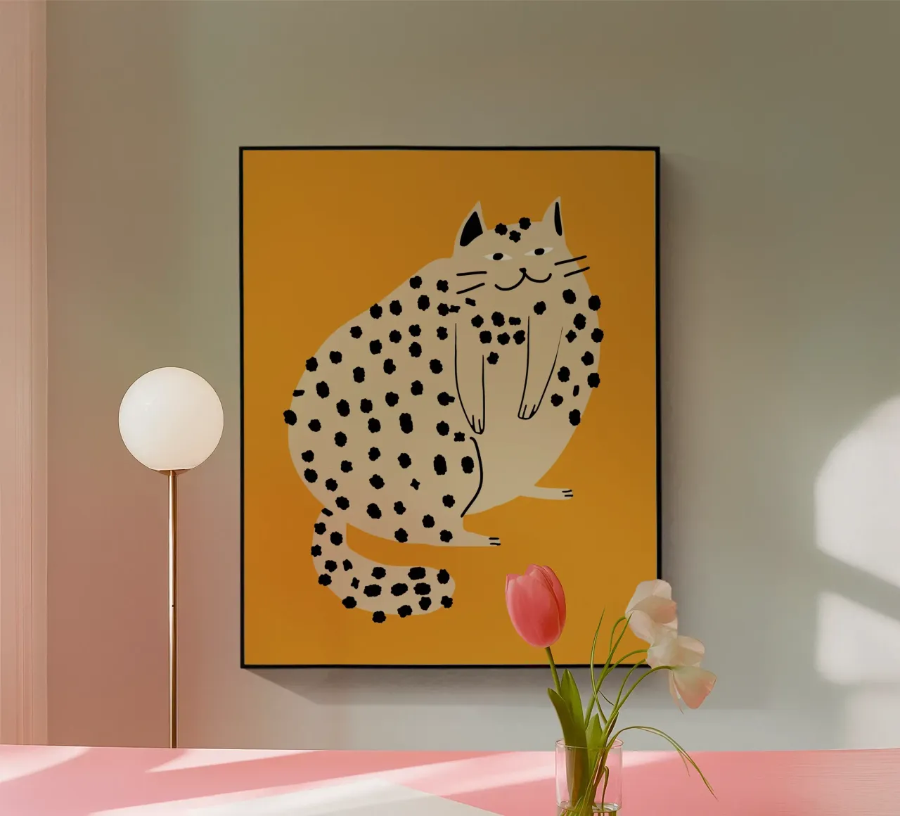 Gatto pigro plexiglass da Little Dean