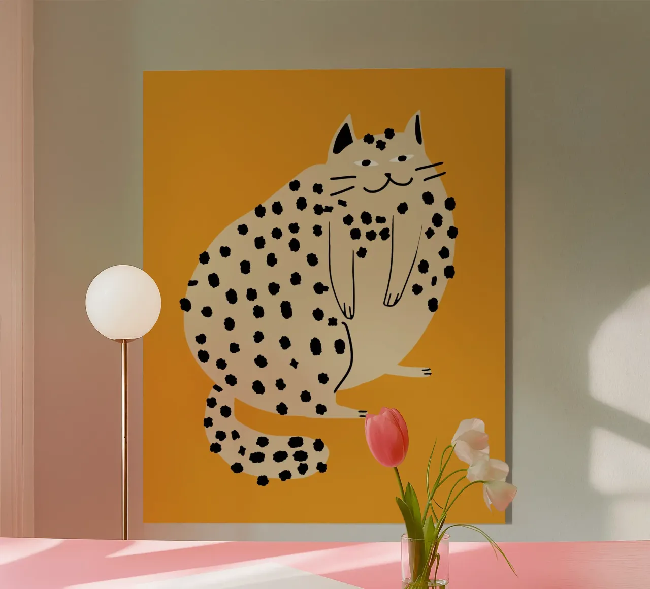 Gatto pigro plexiglass da Little Dean