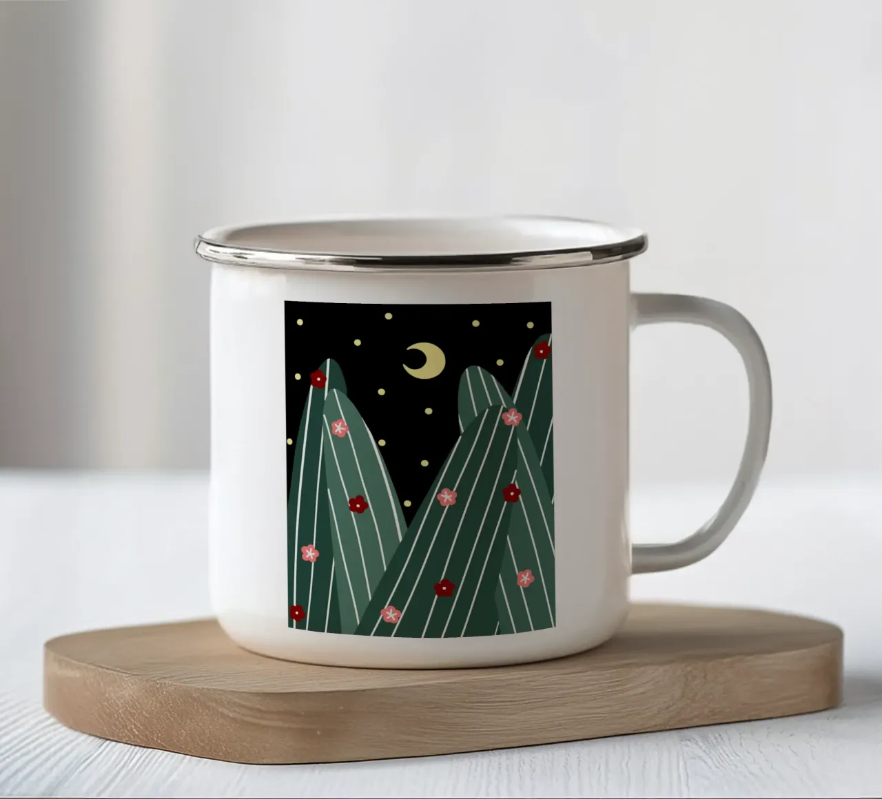 Notte dei cactus tazza in smalto da Little Dean