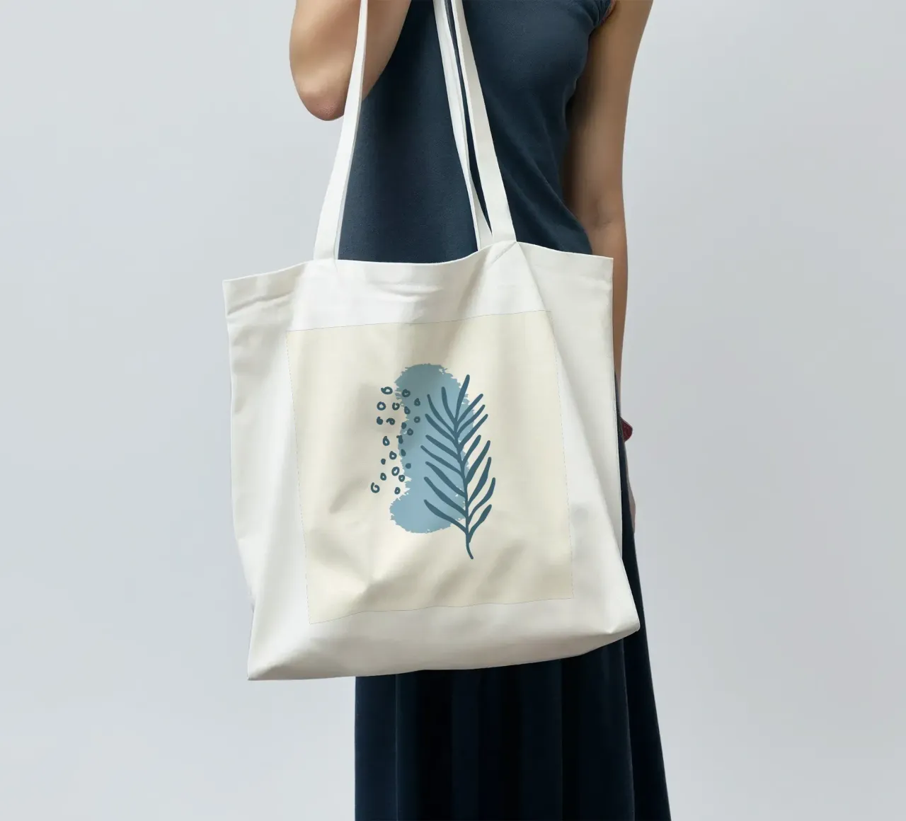 nature shape line 05 borsa in juta da Creaton