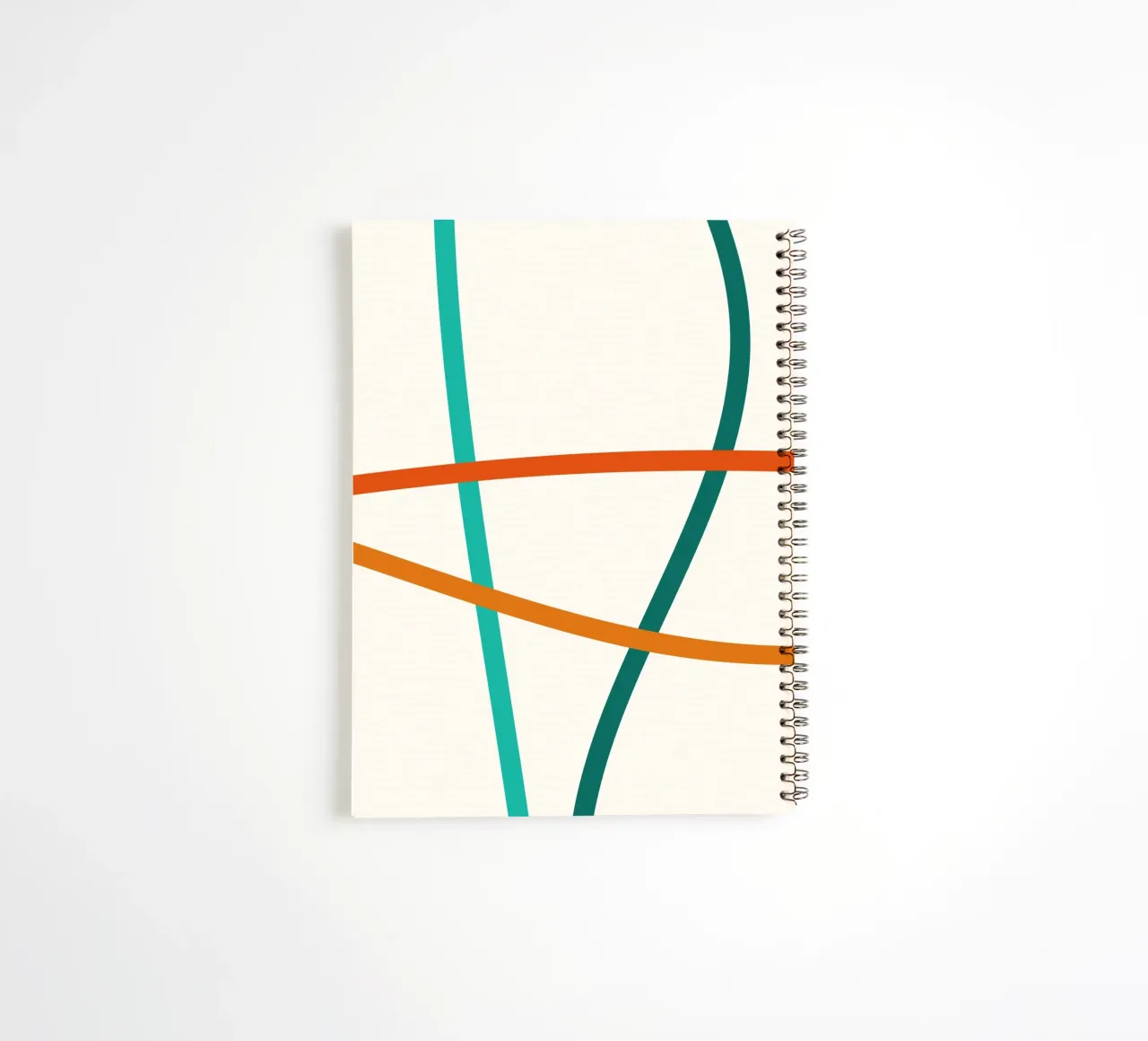 line colorful curve spiral notebook by Creaton