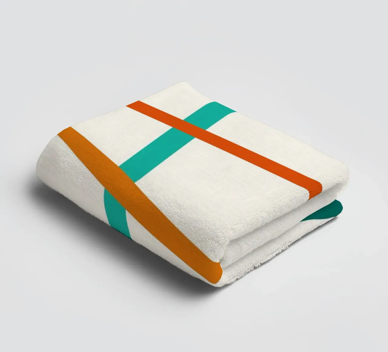 line colorful curve badhanddoek van Creaton