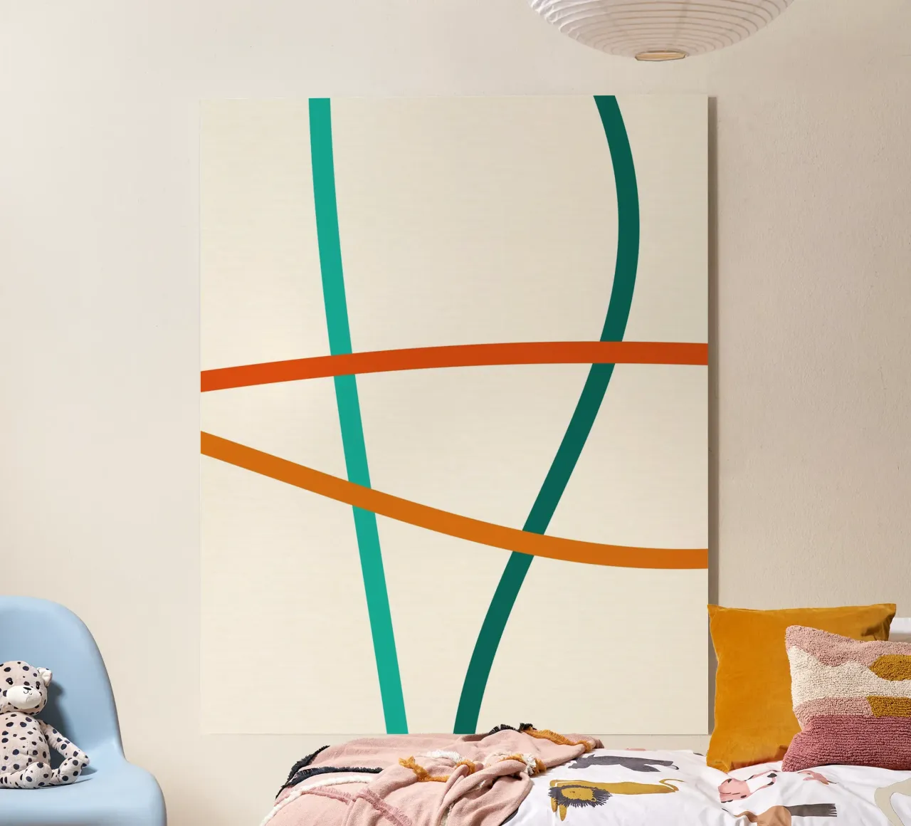 line colorful curve plexiglass da Creaton
