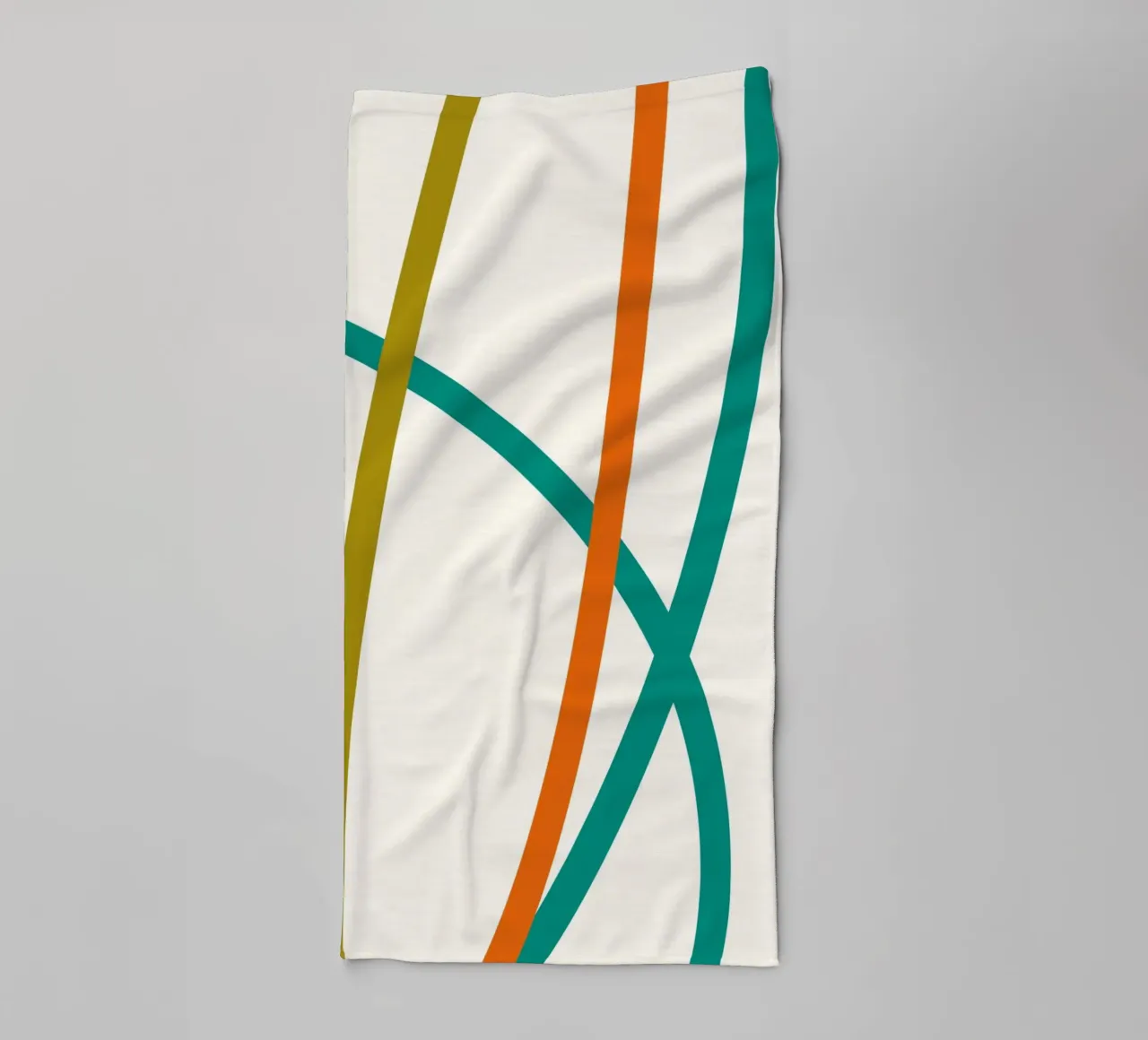line colorful curve 02 badhanddoek van Creaton