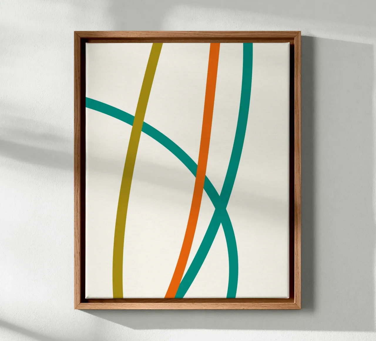 line colorful curve 02 canvas van Creaton