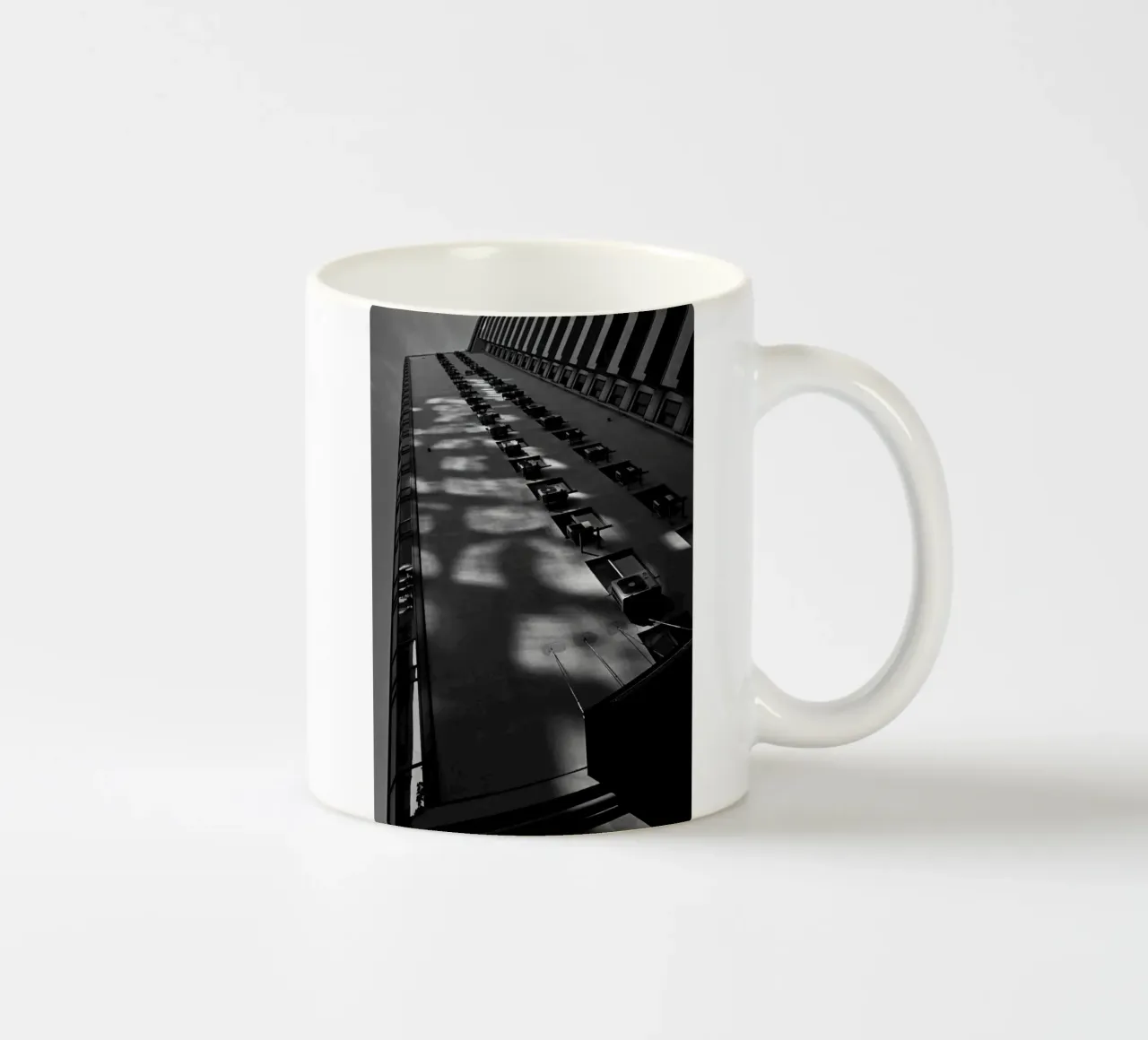sky scape building shadow tazza in ceramica da feny