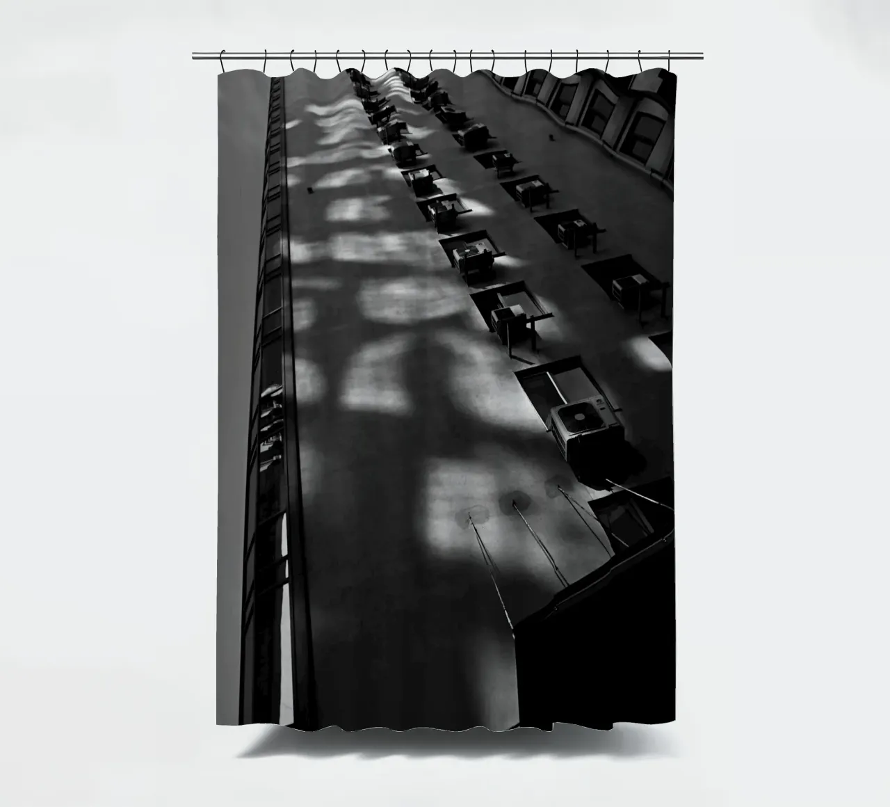 sky scape building shadow tenda da doccia da feny