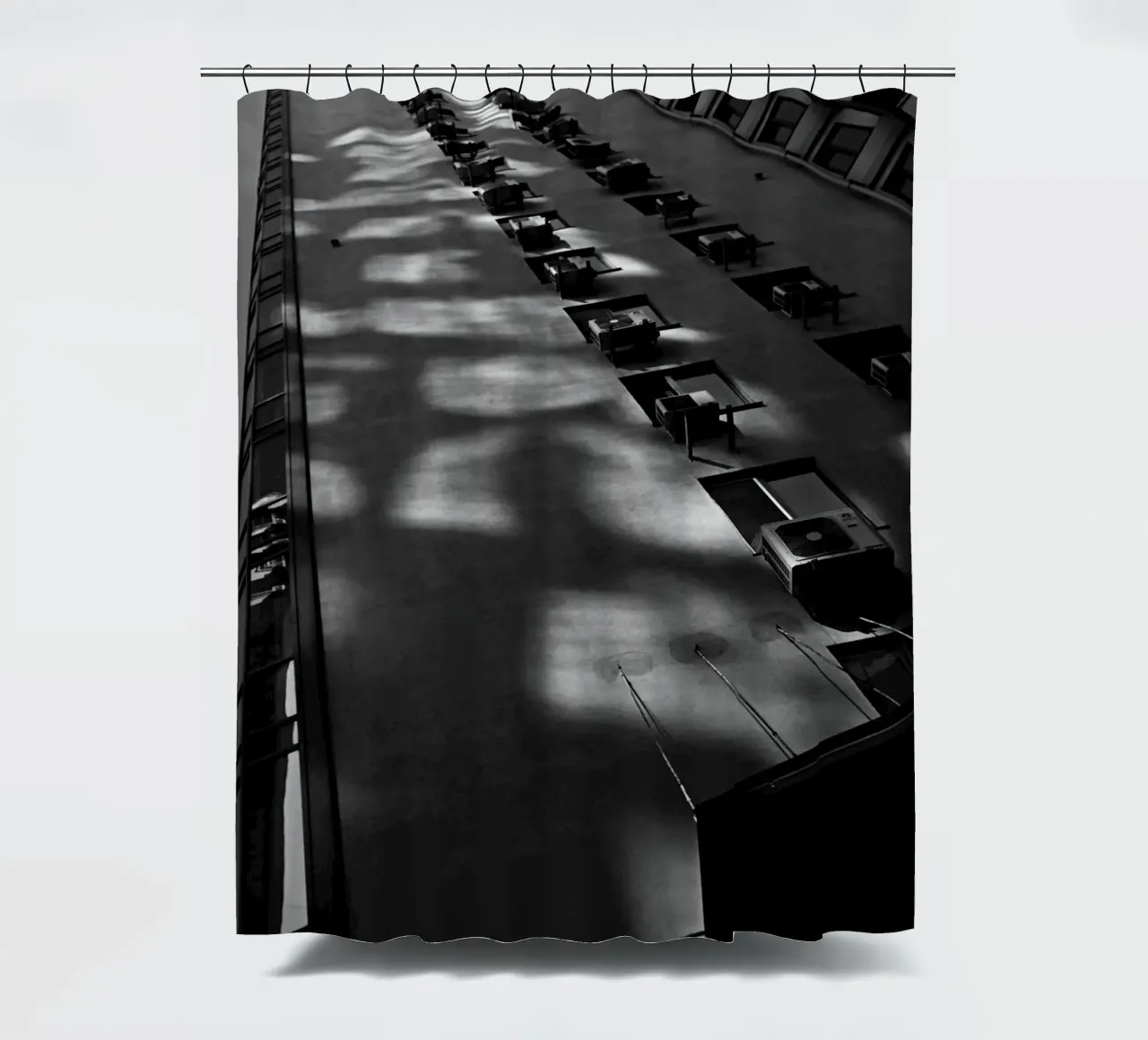sky scape building shadow tenda da doccia da feny