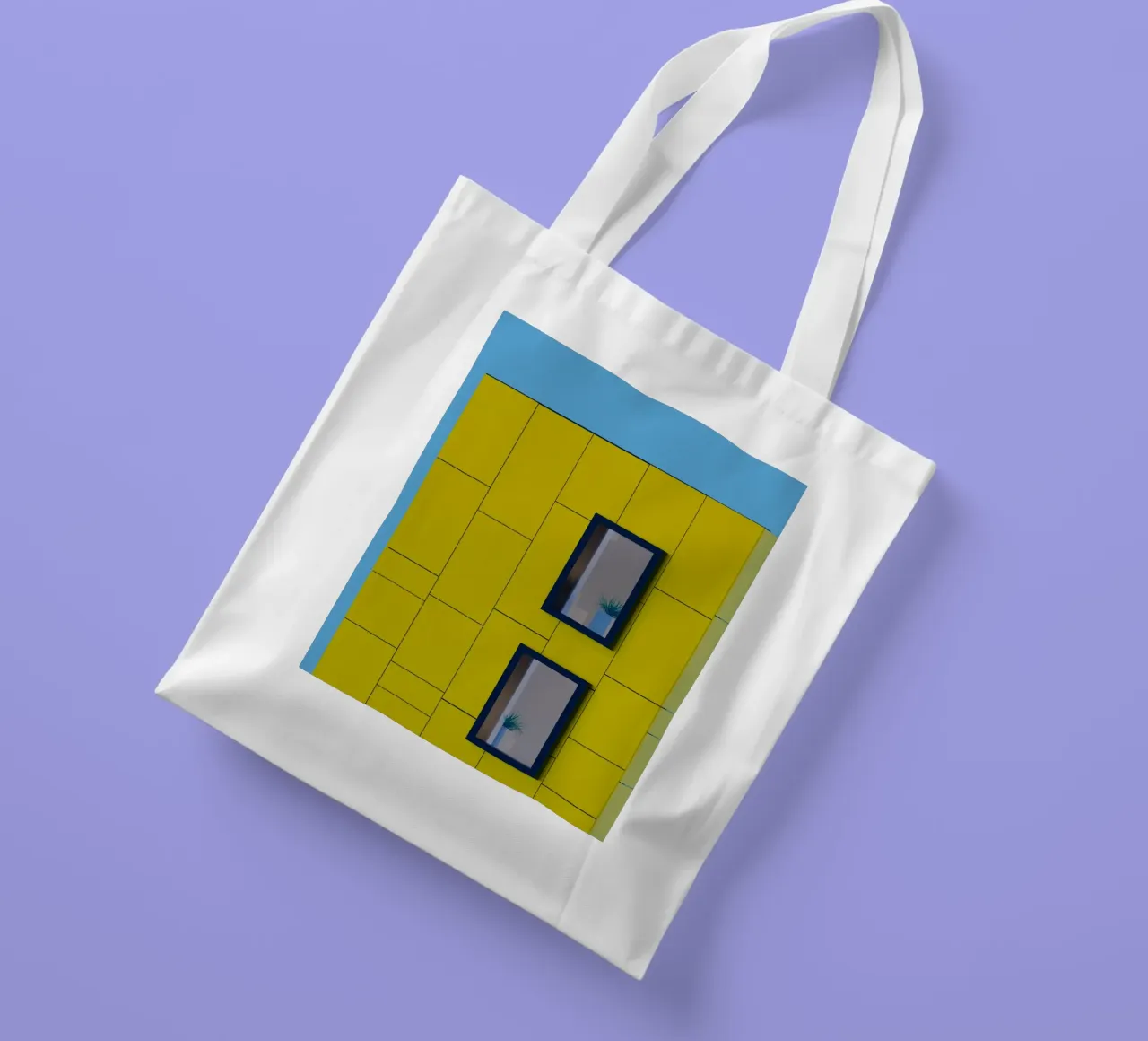 square building window borsa in juta da feny
