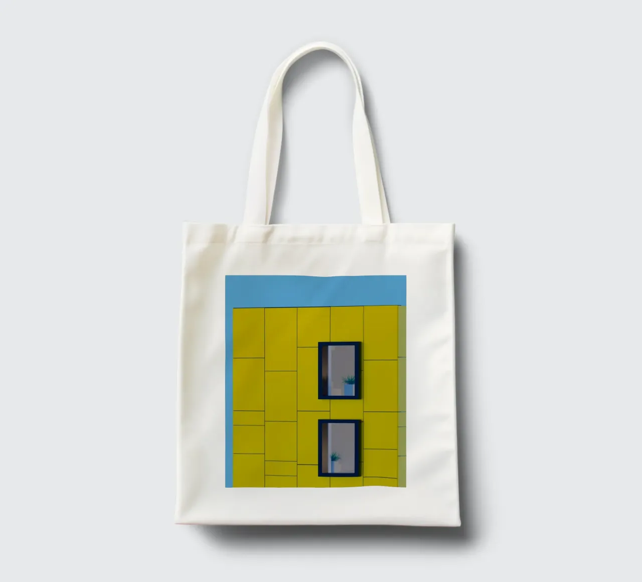 square building window borsa in juta da feny
