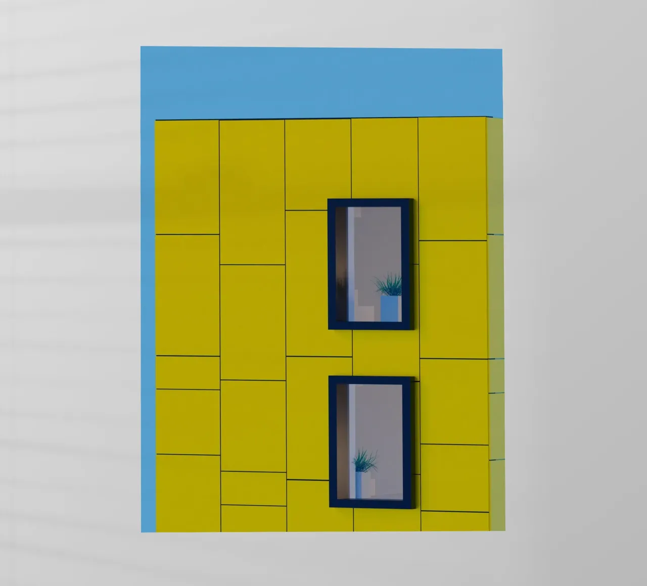 square building window pellicola backlit da feny