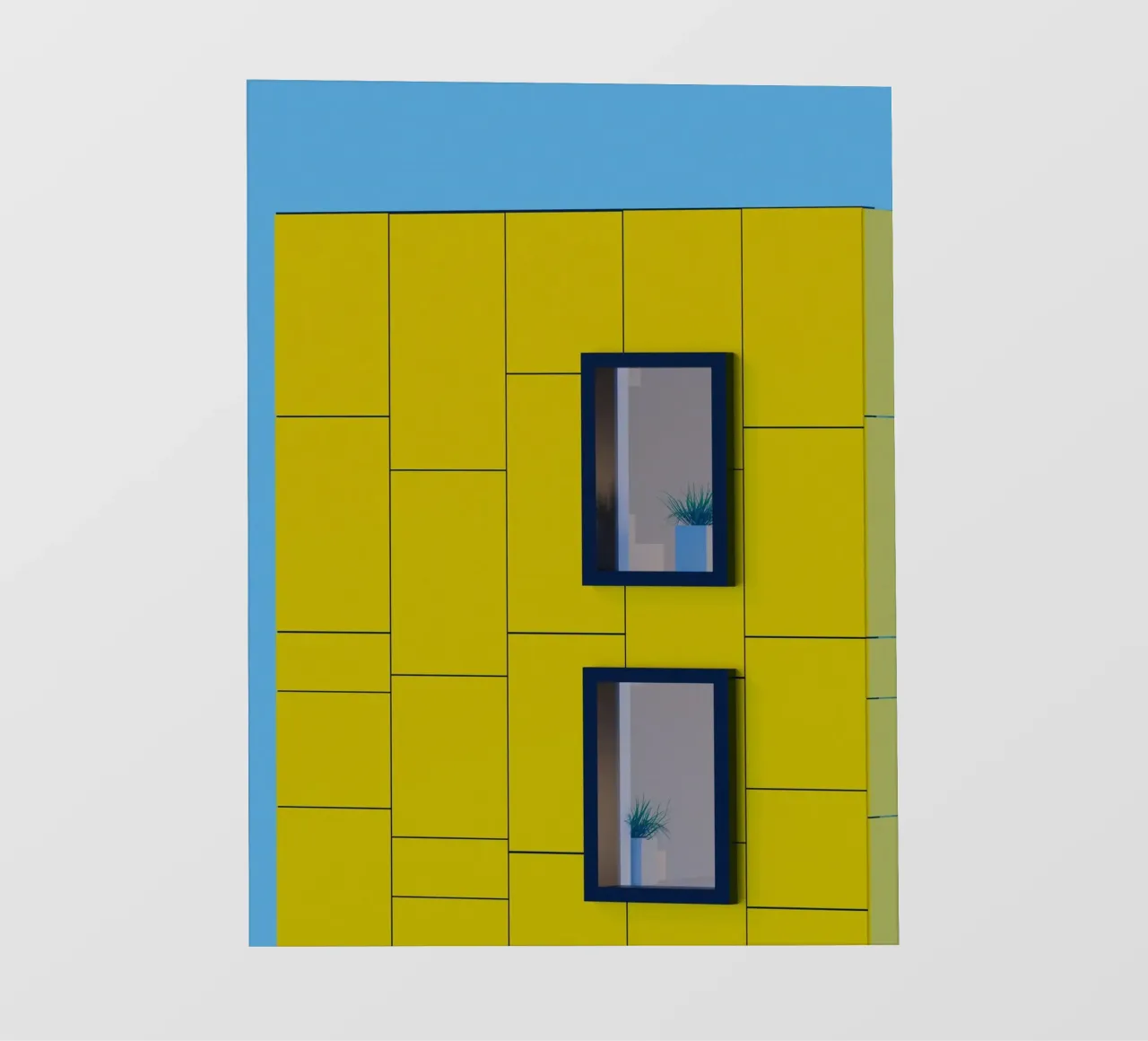 square building window pellicola backlit da feny