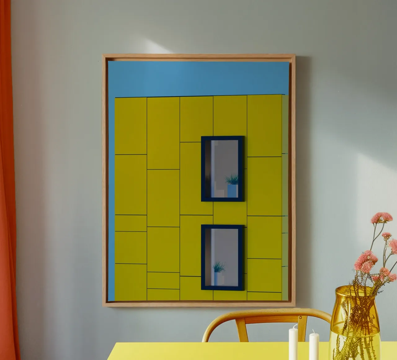 square building window tela da feny