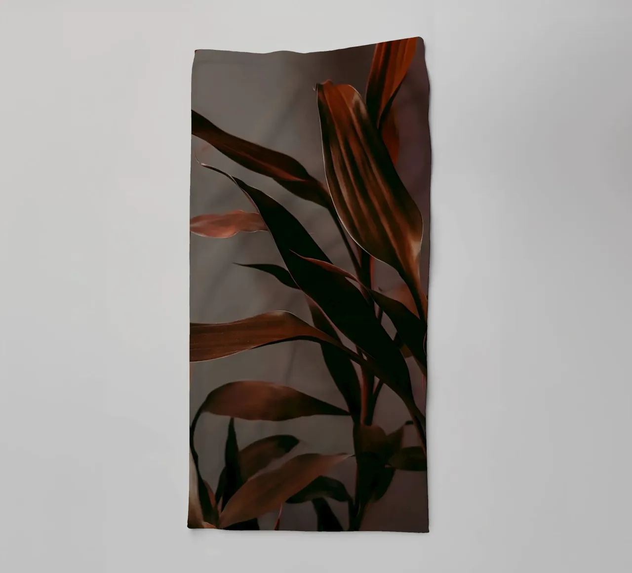 branch leaf in shadow asciugamano da bagno da feny
