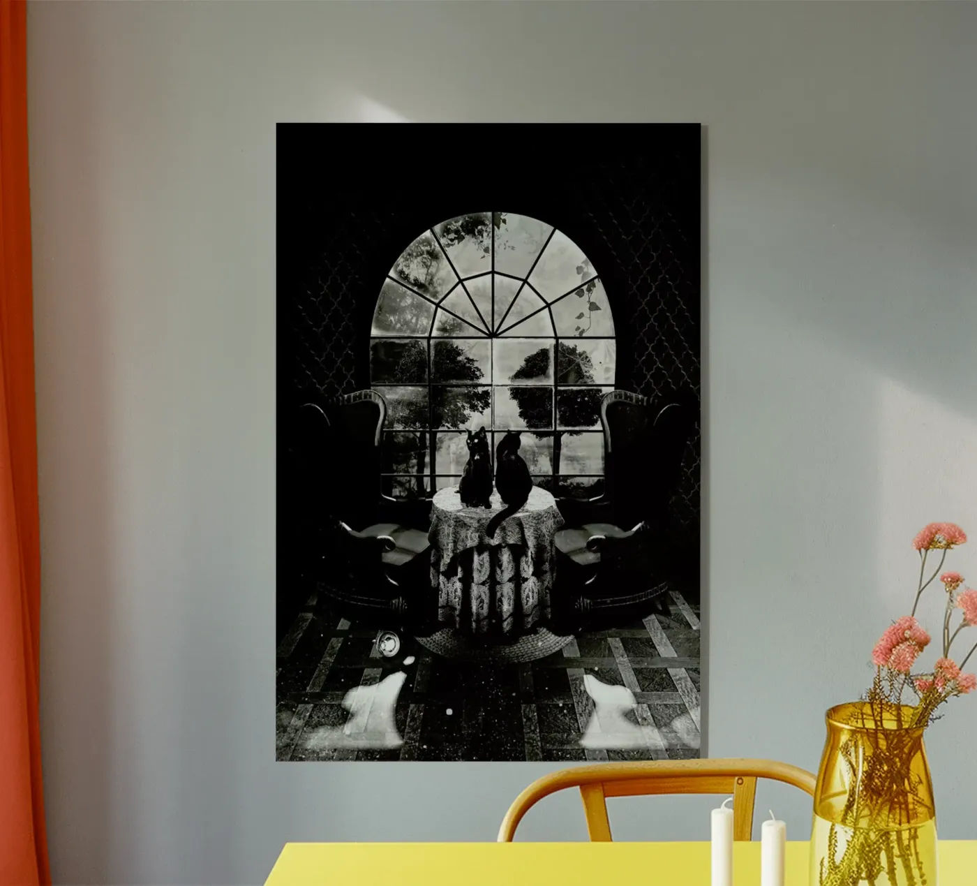 Room Skull acryl van Ali Gulec