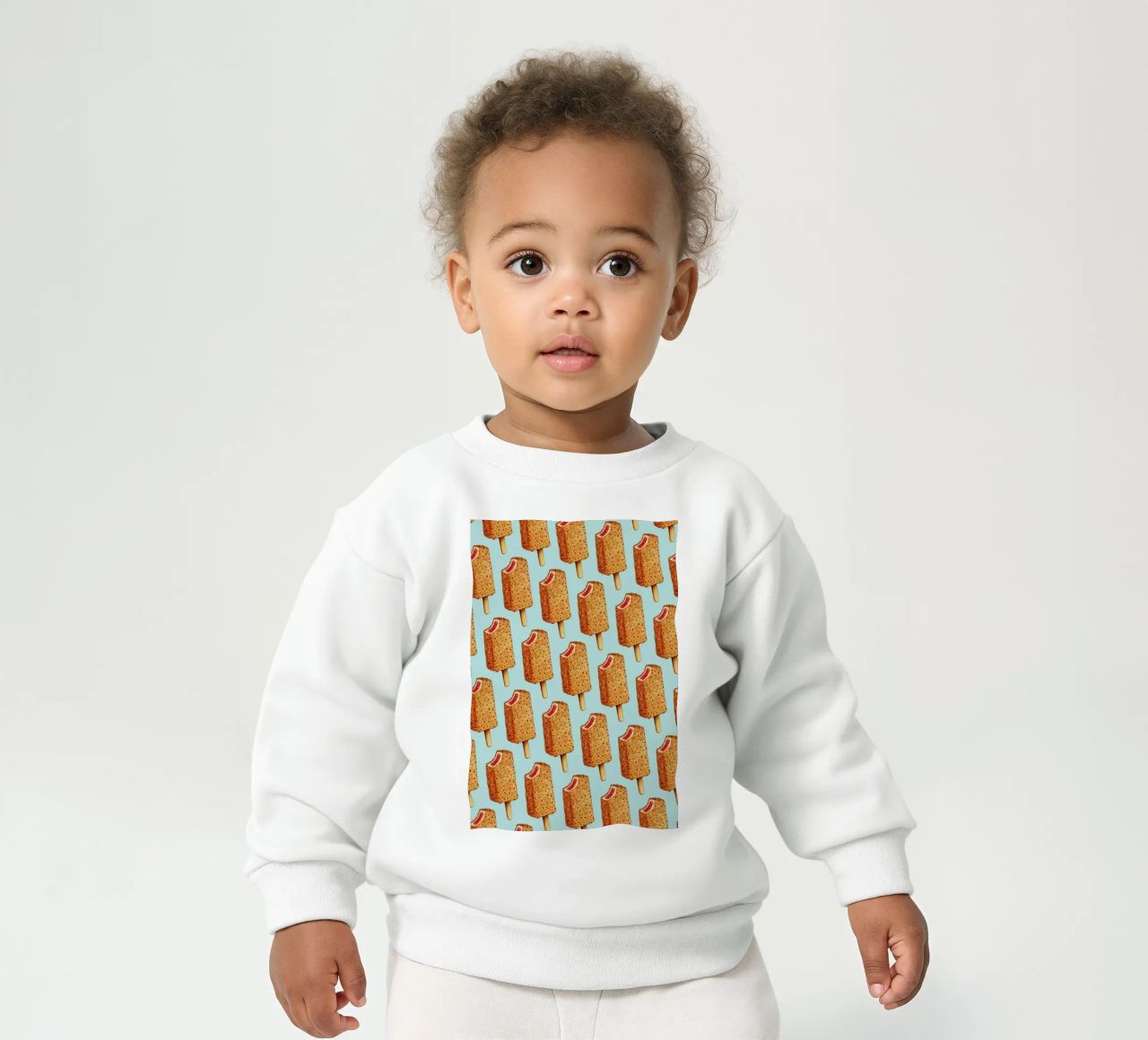 Strawberry Shortcake Popsicle Pattern felpa neonato da Kelly Gilleran