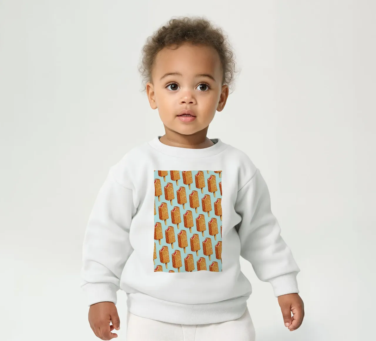 Strawberry Shortcake Popsicle Pattern felpa neonato da Kelly Gilleran