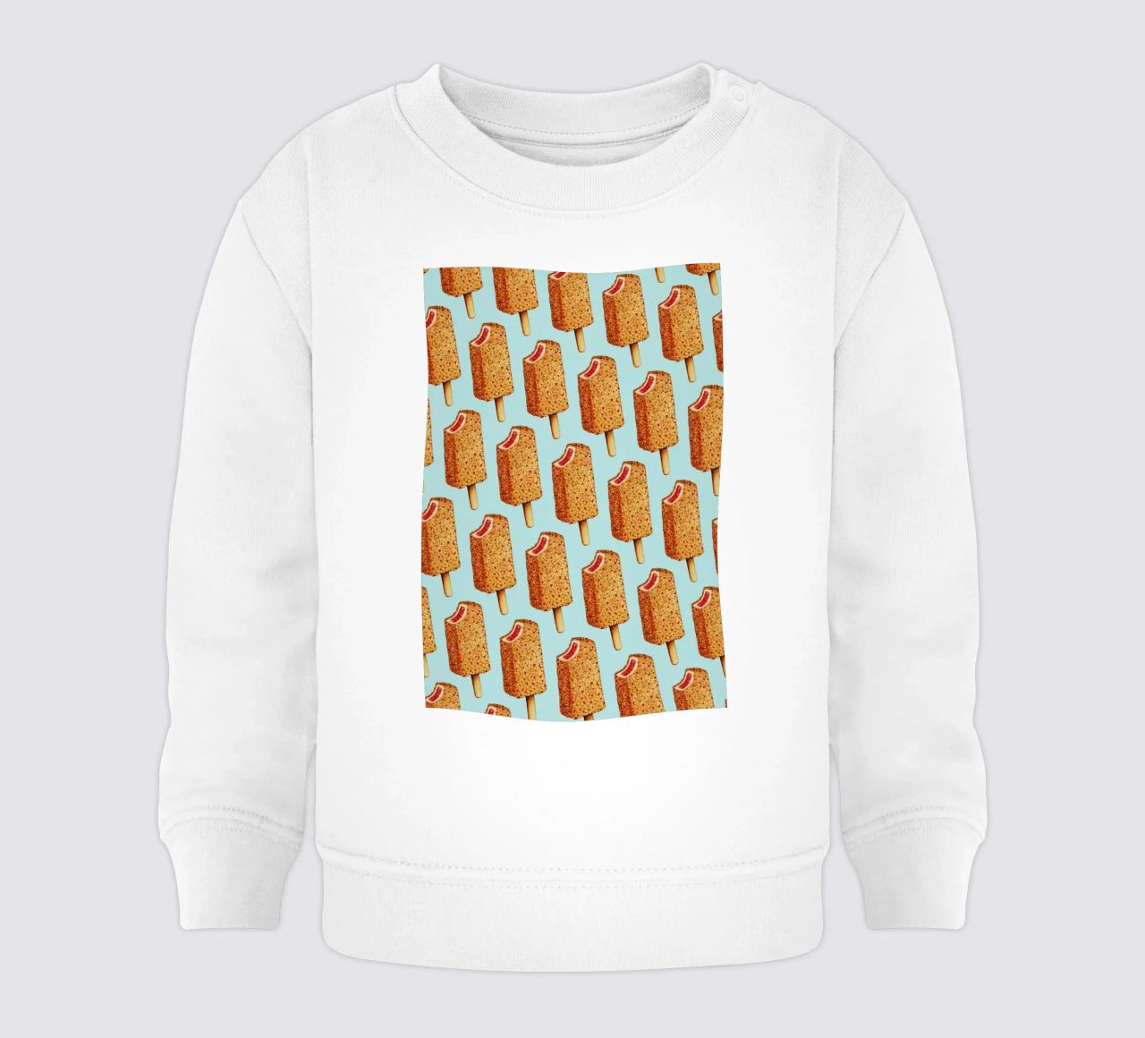 Strawberry Shortcake Popsicle Pattern felpa neonato da Kelly Gilleran