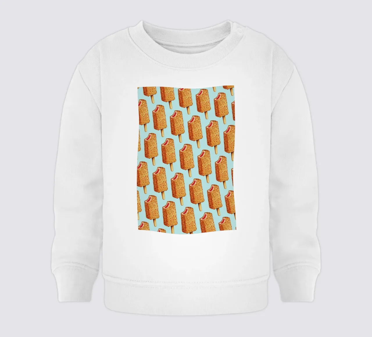 Strawberry Shortcake Popsicle Pattern felpa neonato da Kelly Gilleran
