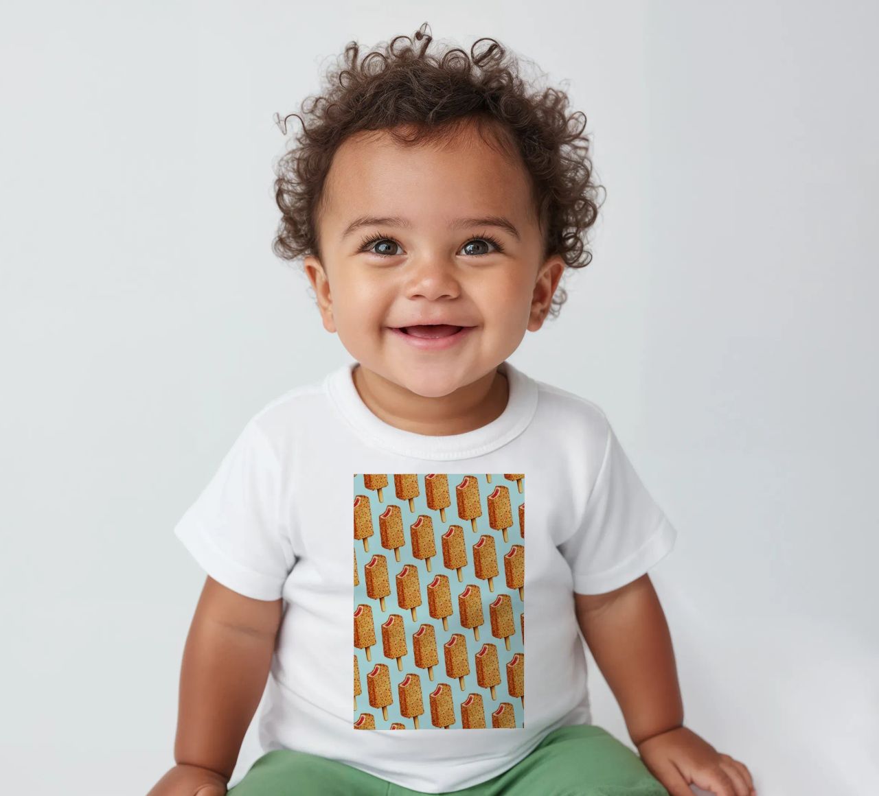 Strawberry Shortcake Popsicle Pattern maglietta neonato da Kelly Gilleran