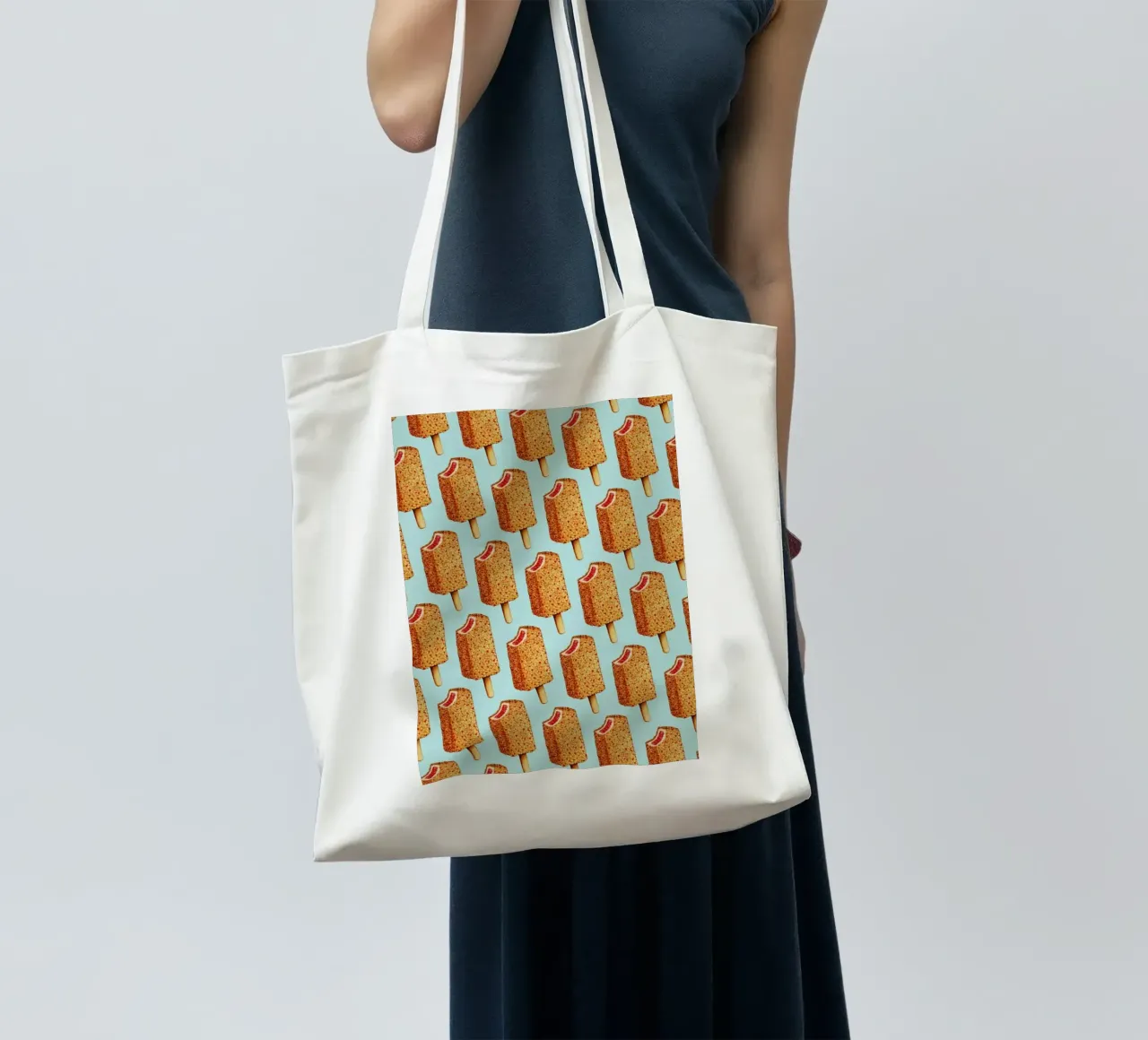 Strawberry Shortcake Popsicle Pattern borsa in juta da Kelly Gilleran