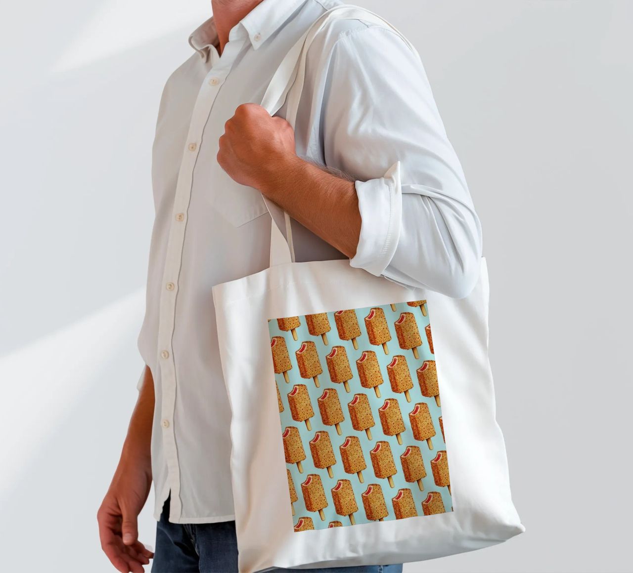 Strawberry Shortcake Popsicle Pattern borsa in juta da Kelly Gilleran