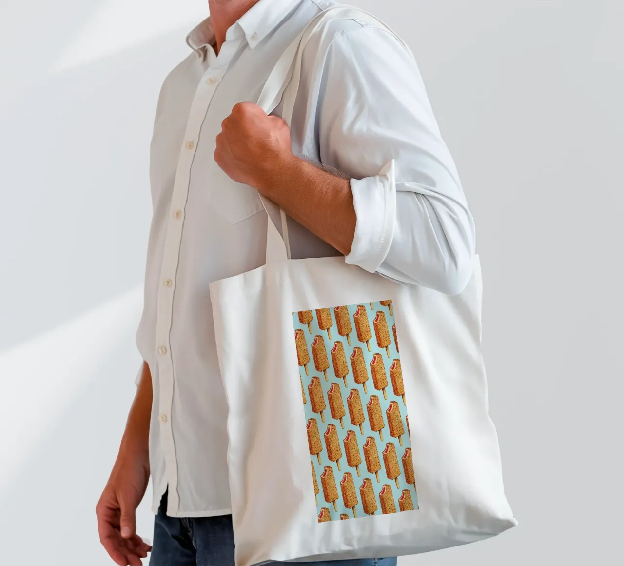 Strawberry Shortcake Popsicle Pattern borsa in juta da Kelly Gilleran