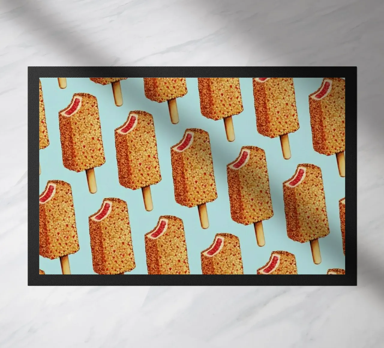 Strawberry Shortcake Popsicle Pattern felpudo de Kelly Gilleran