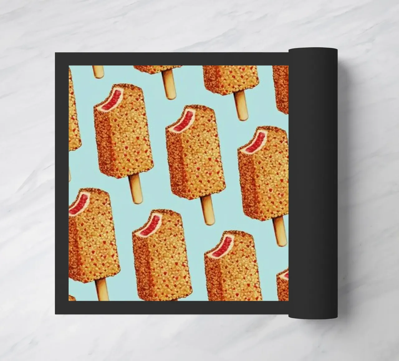 Strawberry Shortcake Popsicle Pattern felpudo de Kelly Gilleran