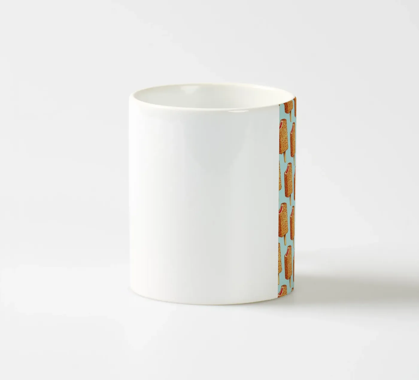 Strawberry Shortcake Popsicle Pattern ceramic mug by Kelly Gilleran