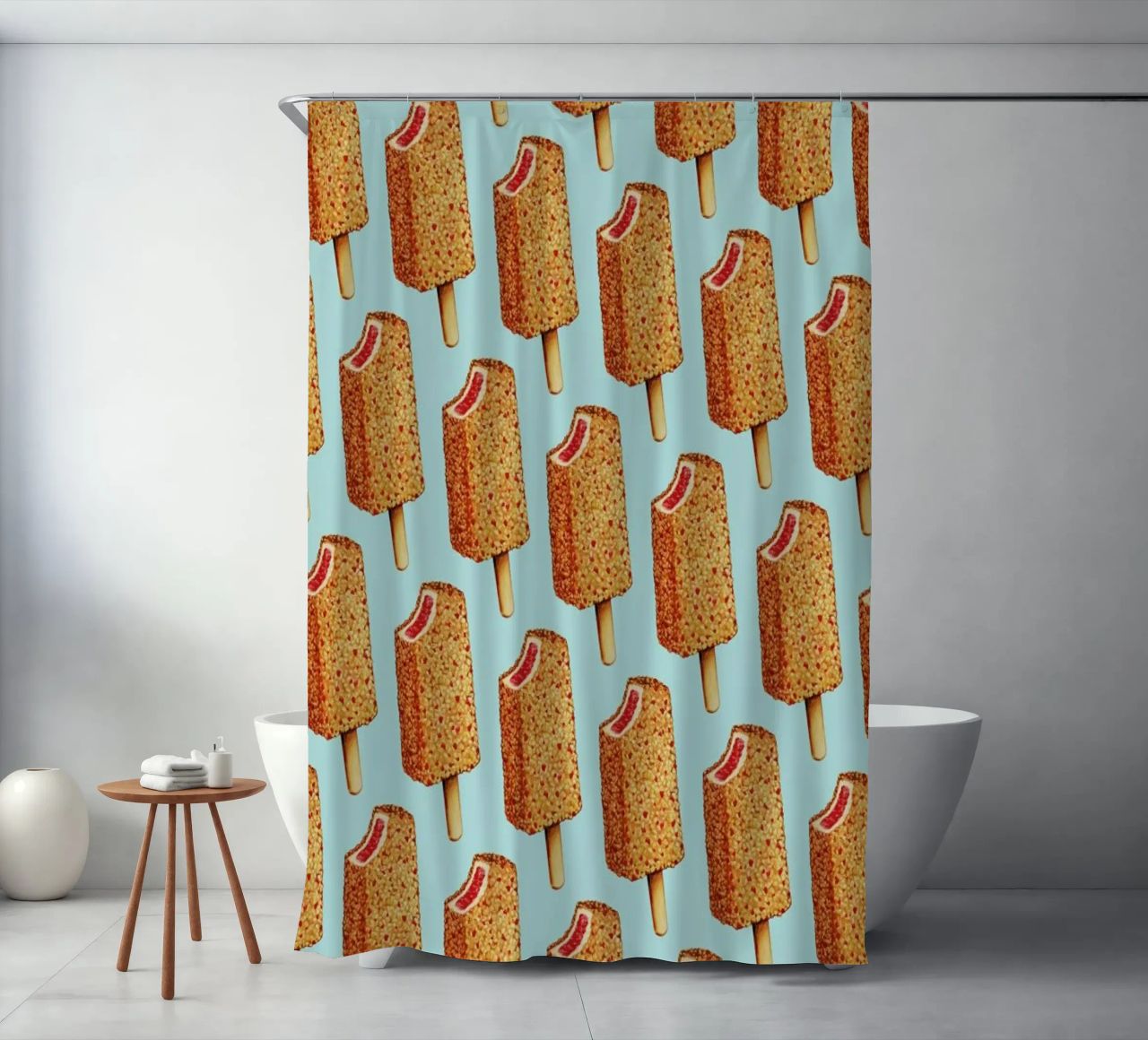 Strawberry Shortcake Popsicle Pattern tenda da doccia da Kelly Gilleran