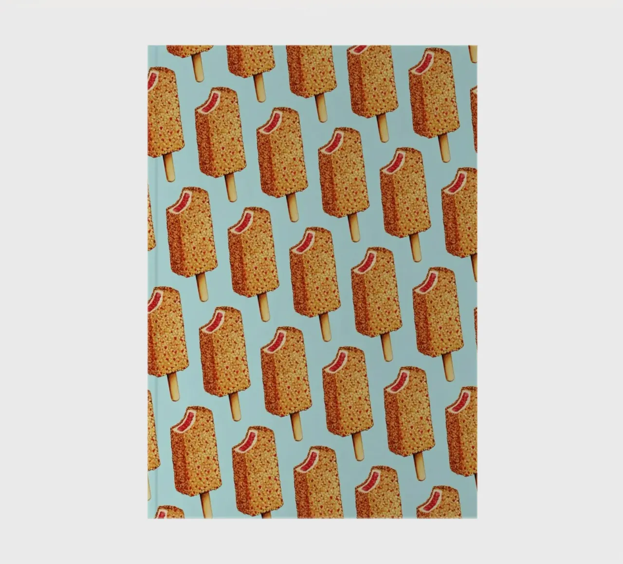 Strawberry Shortcake Popsicle Pattern notebook by Kelly Gilleran