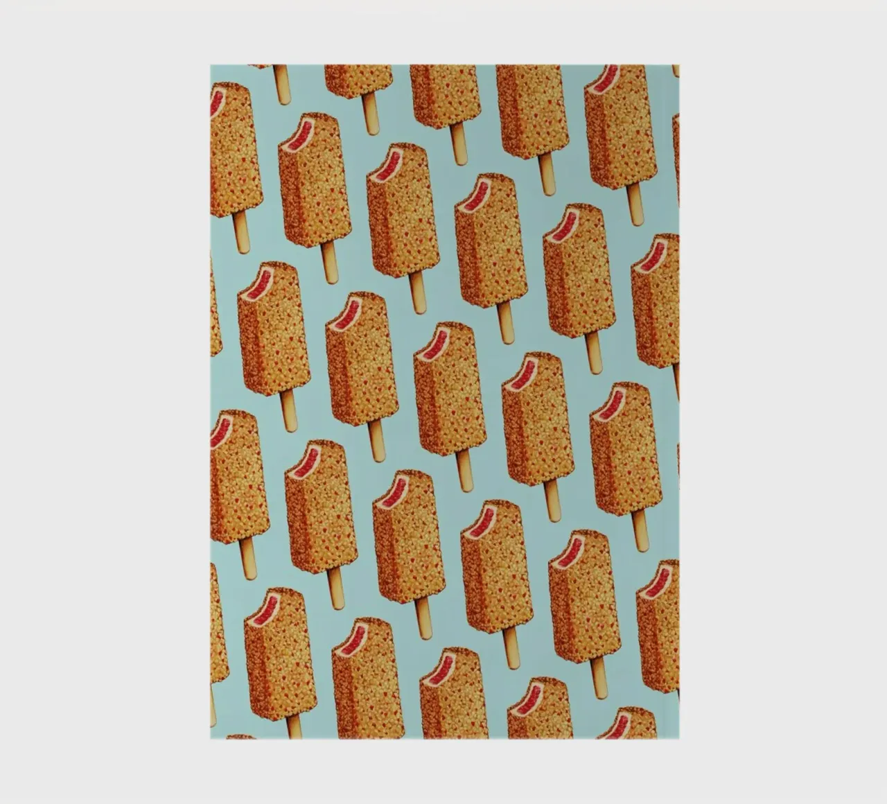 Strawberry Shortcake Popsicle Pattern notebook by Kelly Gilleran