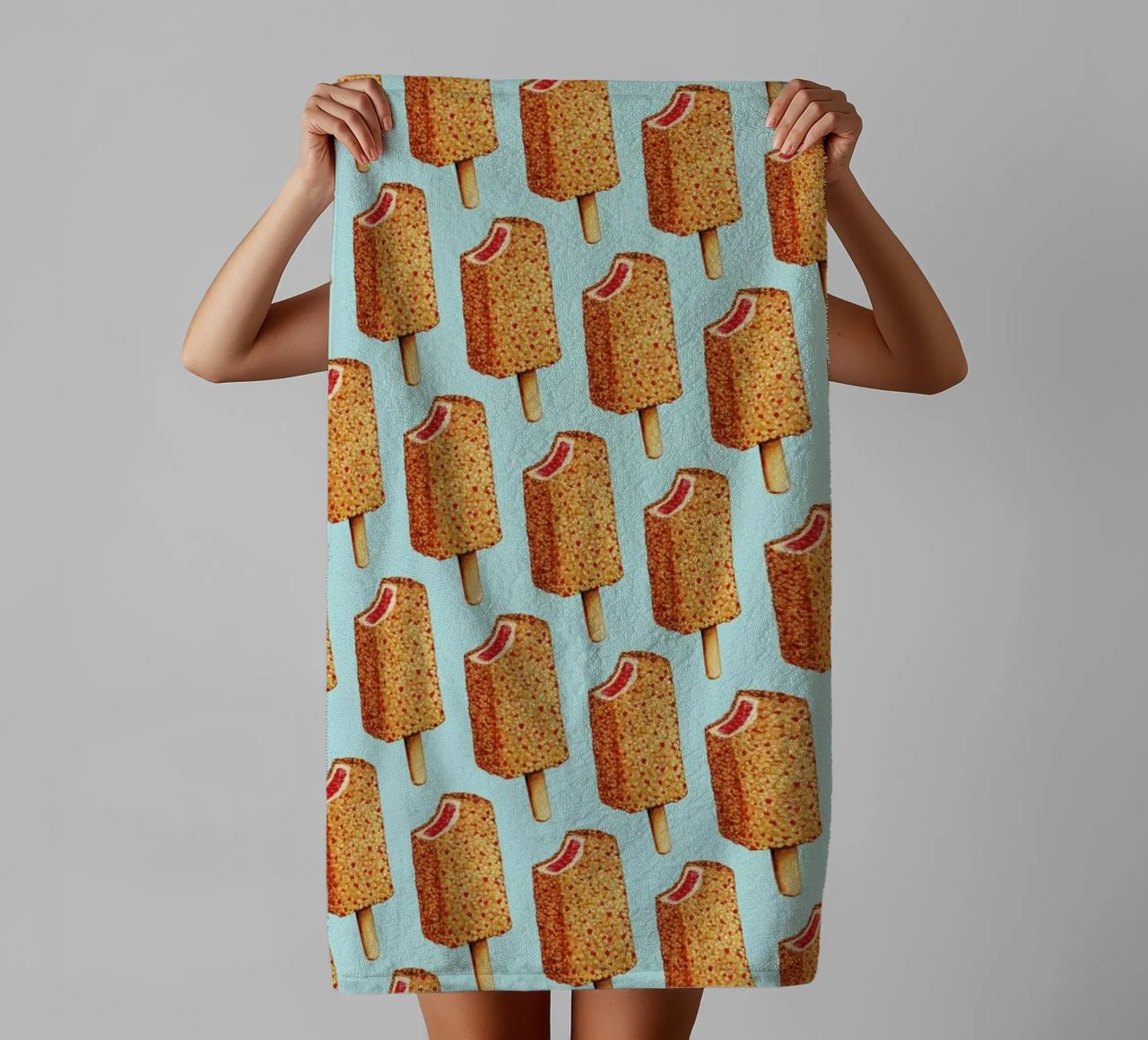 Strawberry Shortcake Popsicle Pattern asciugamano da bagno da Kelly Gilleran
