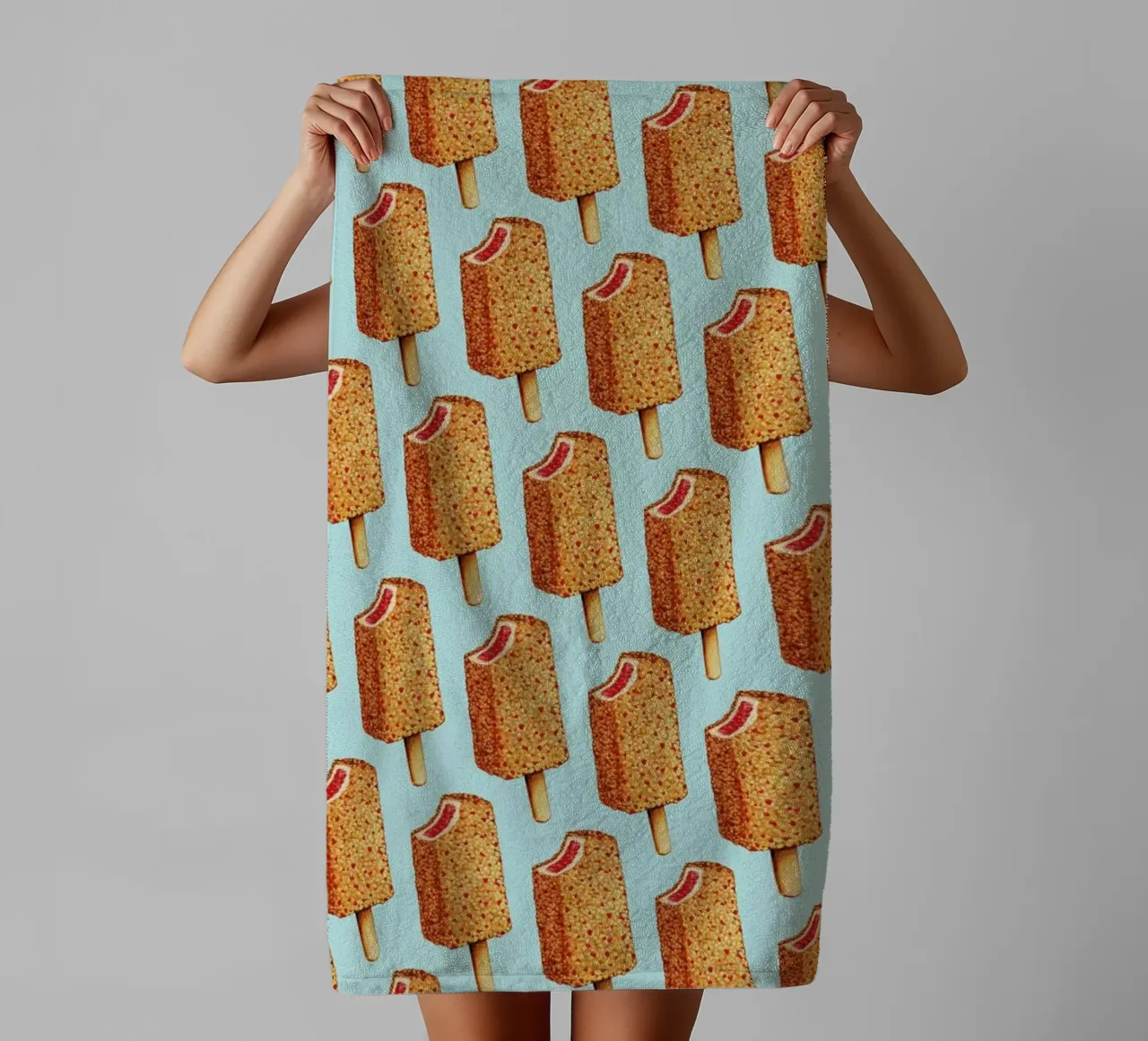 Strawberry Shortcake Popsicle Pattern asciugamano da bagno da Kelly Gilleran