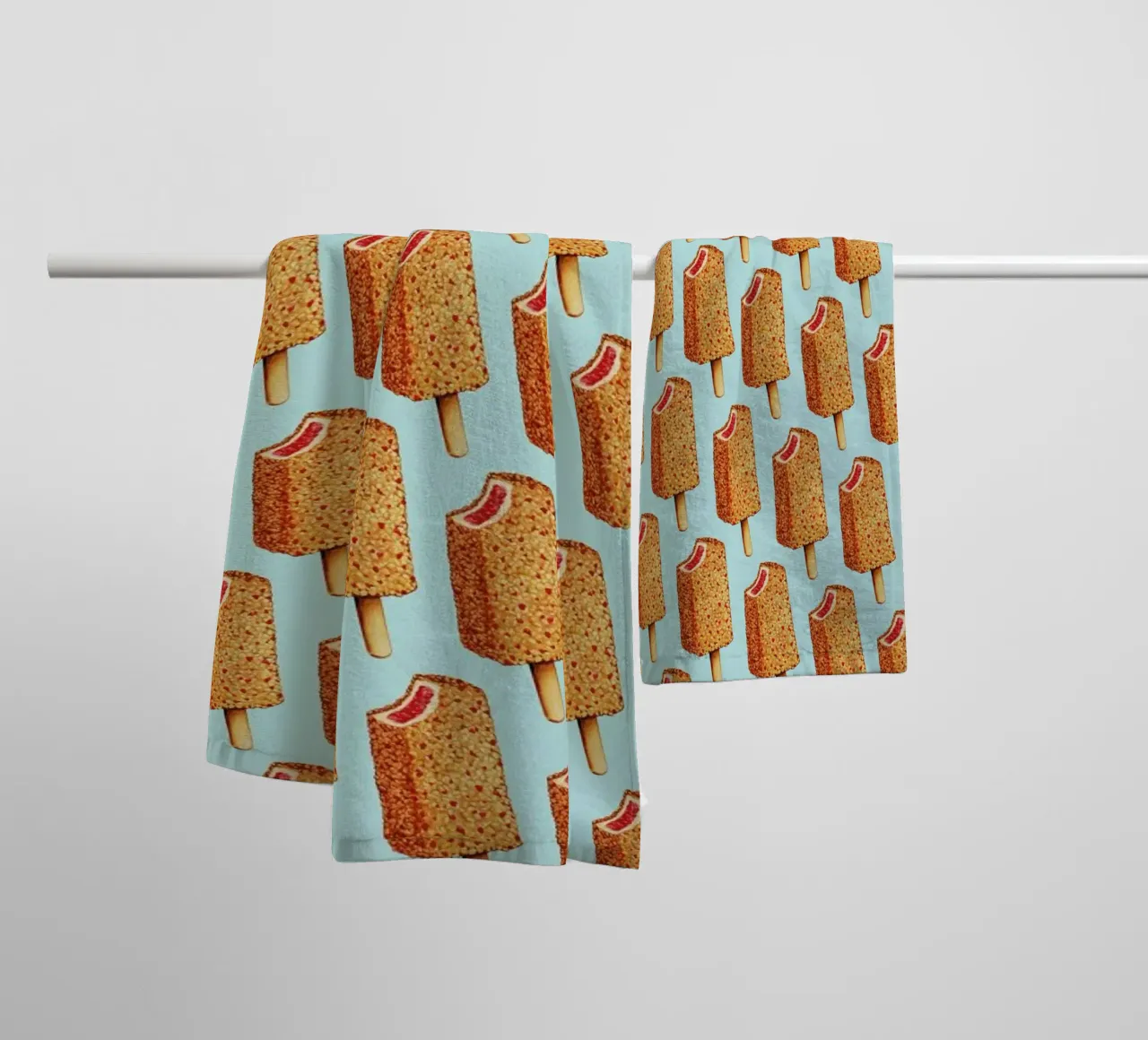 Strawberry Shortcake Popsicle Pattern badhanddoek van Kelly Gilleran