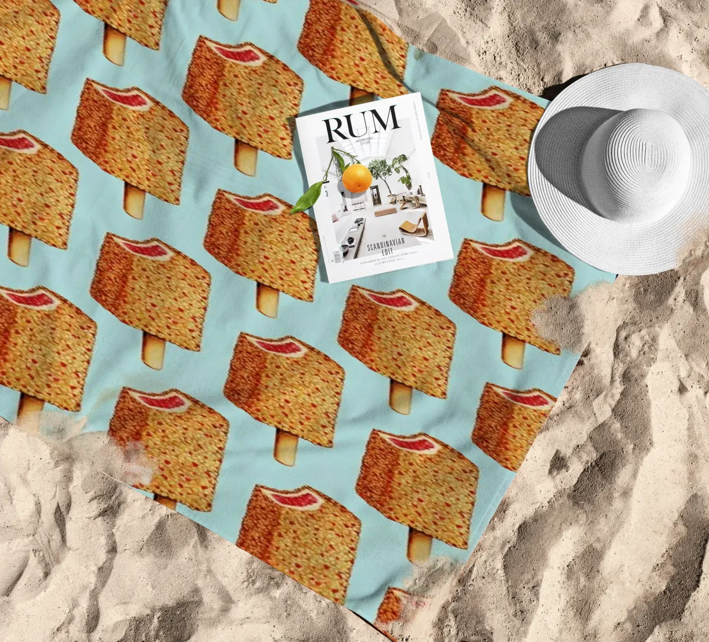 Strawberry Shortcake Popsicle Pattern telo mare da Kelly Gilleran