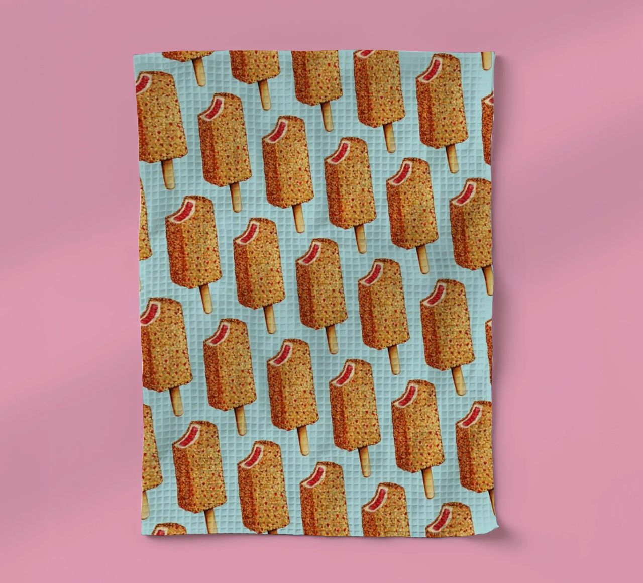 Strawberry Shortcake Popsicle Pattern canovaccio da cucina da Kelly Gilleran